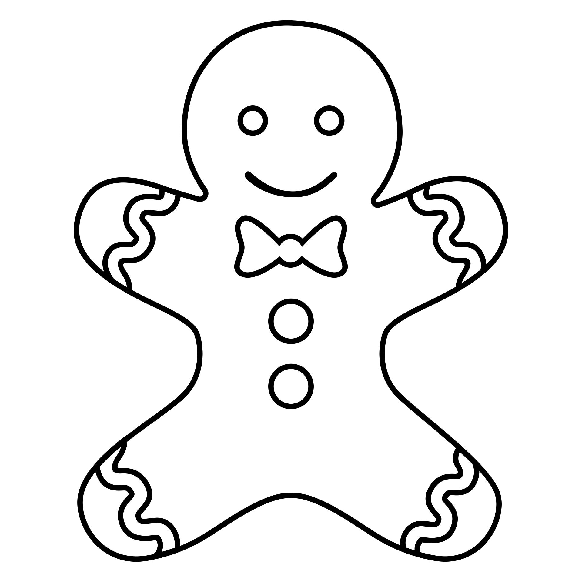 Printable Gingerbread Man Templates & Coloring Pages