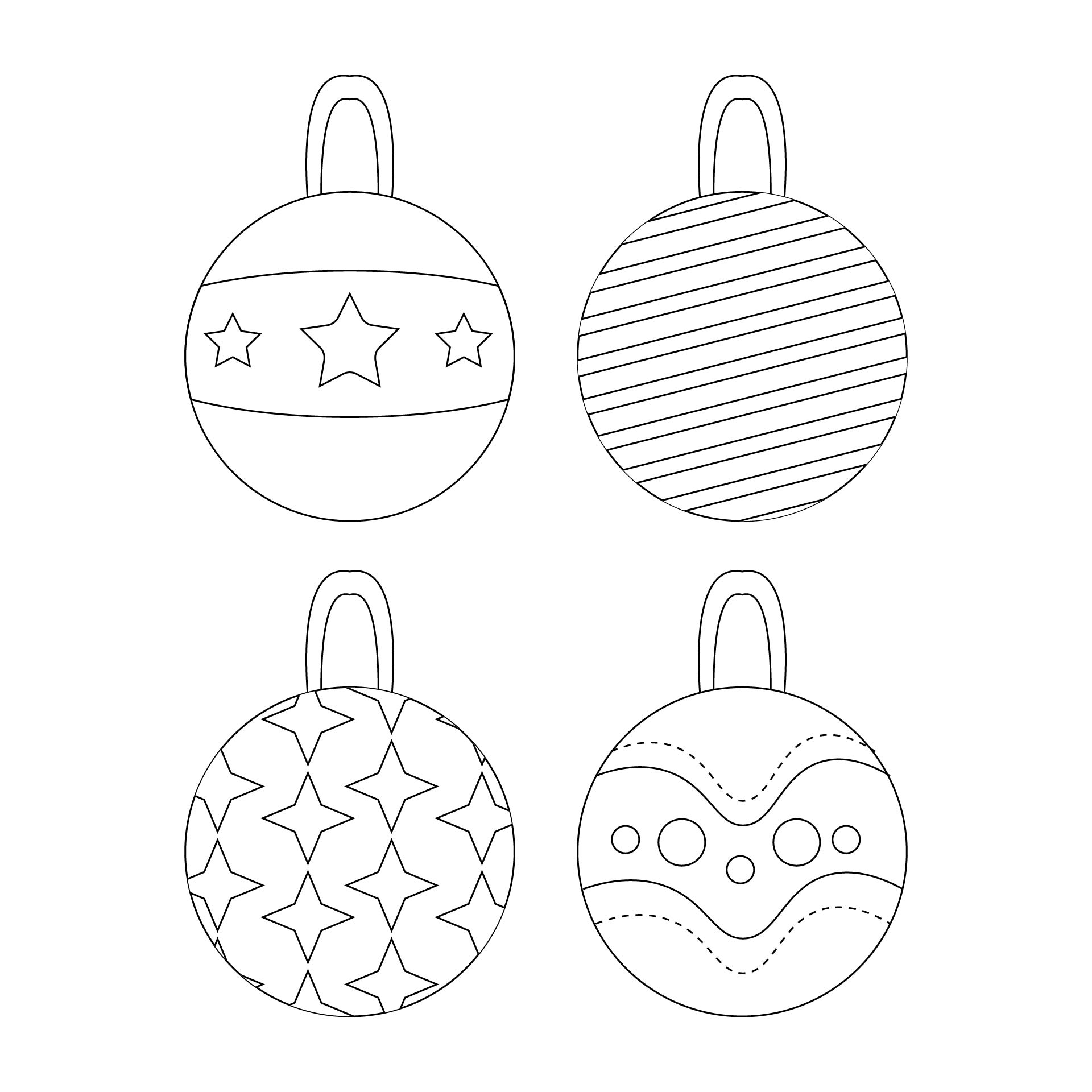 Printable Paper Christmas Decorations