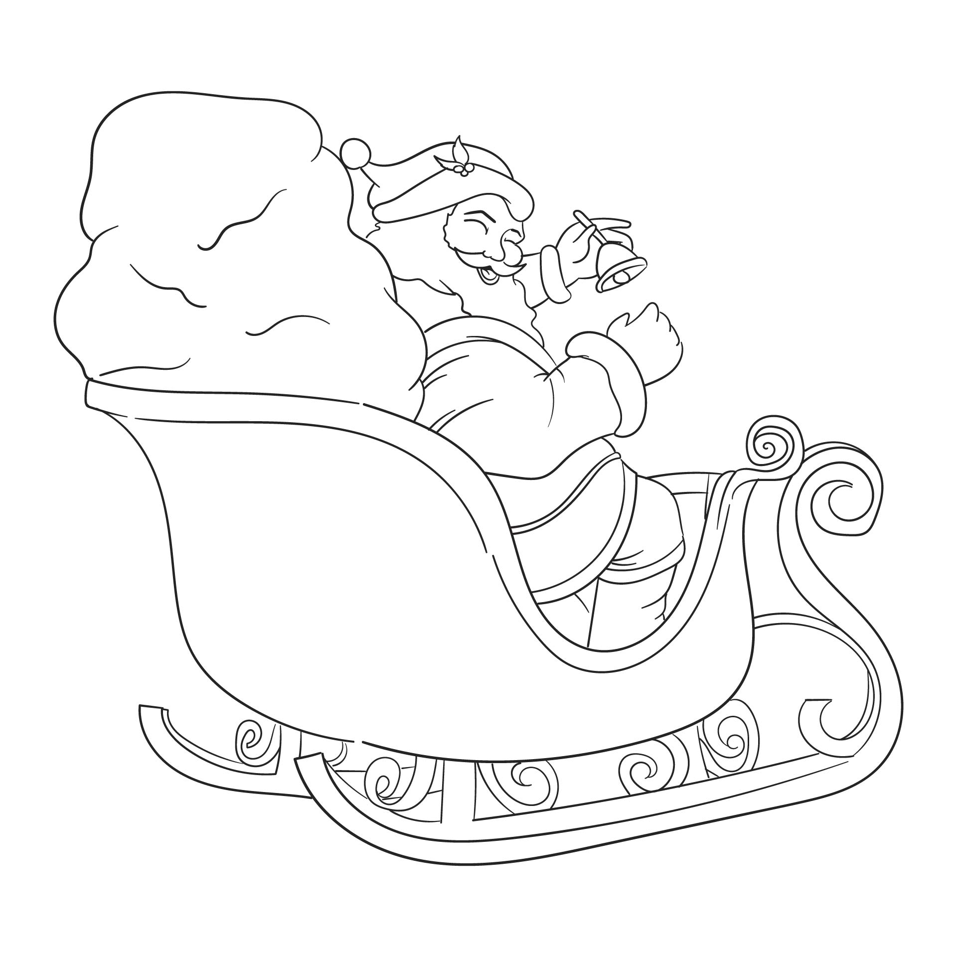 Printable Santa Claus Coloring Pages For Kids
