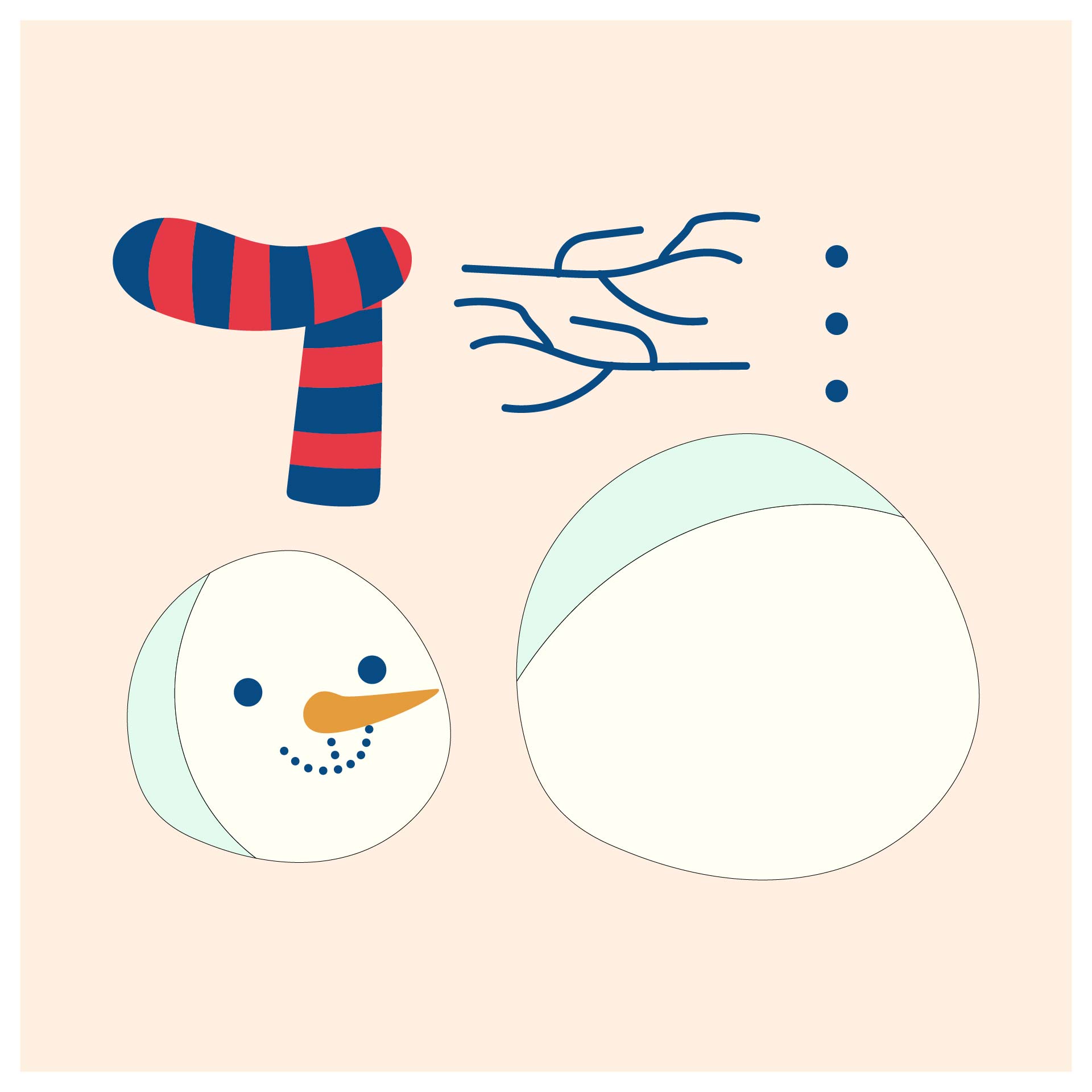 Printable Snowman Craft Template