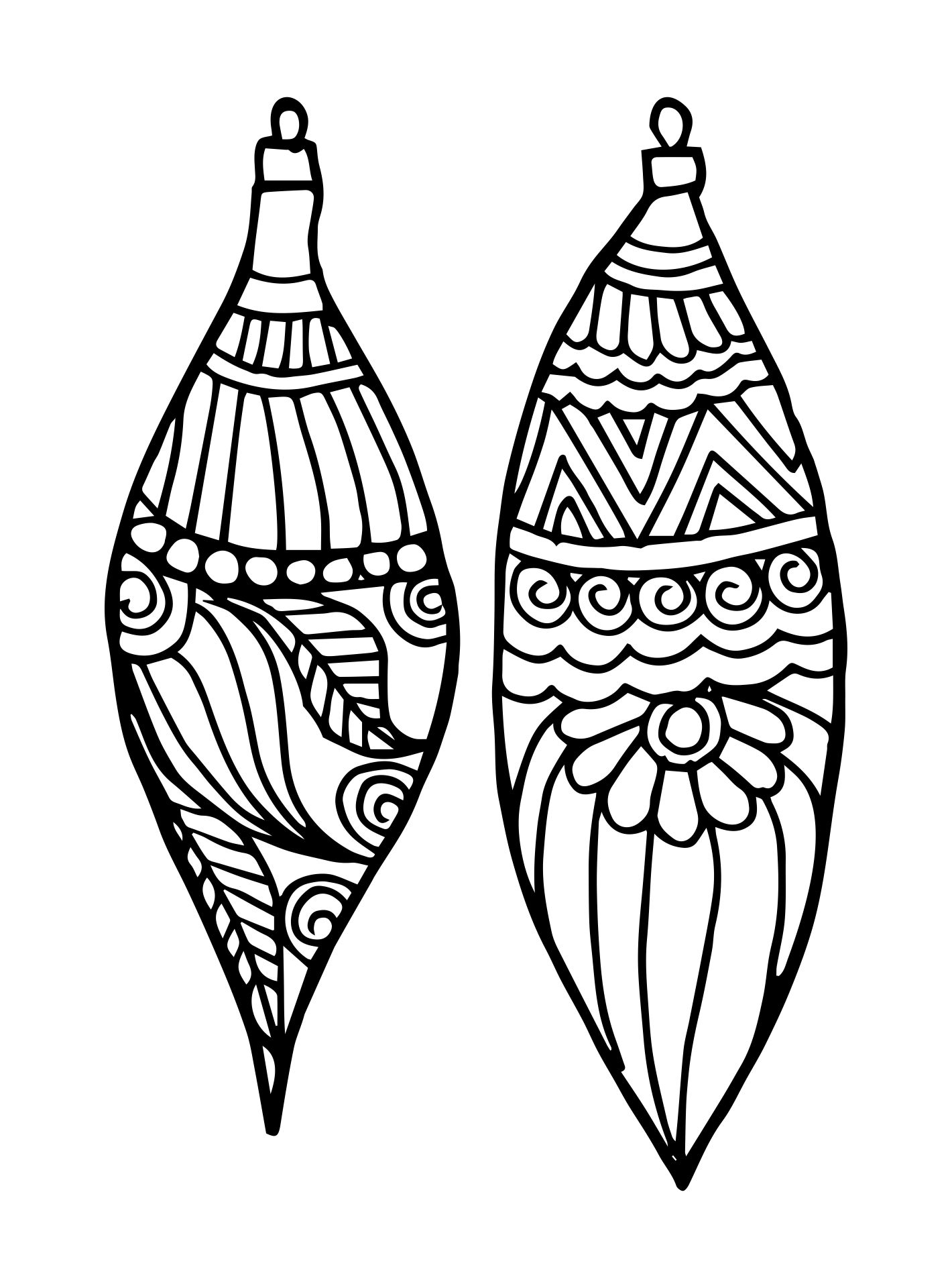 Printable White Christmas Adult Coloring Pages