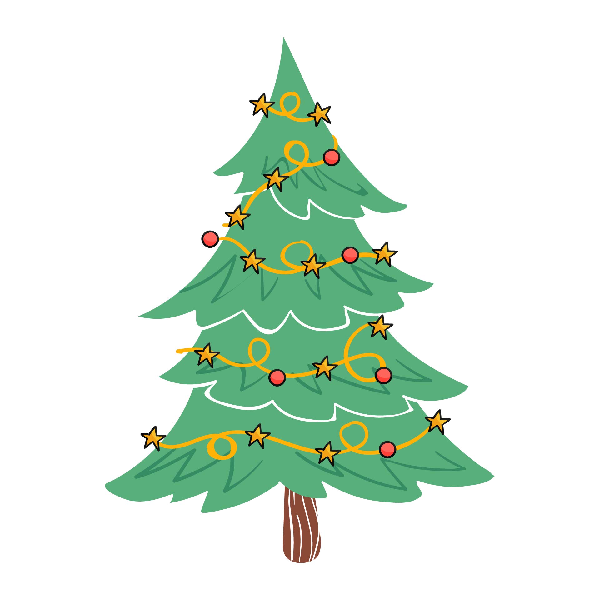 Winter And Christmas Ornaments Vector
