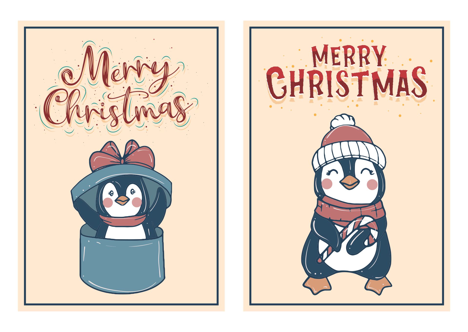 Xmas Cute Greetings Cards For Kids