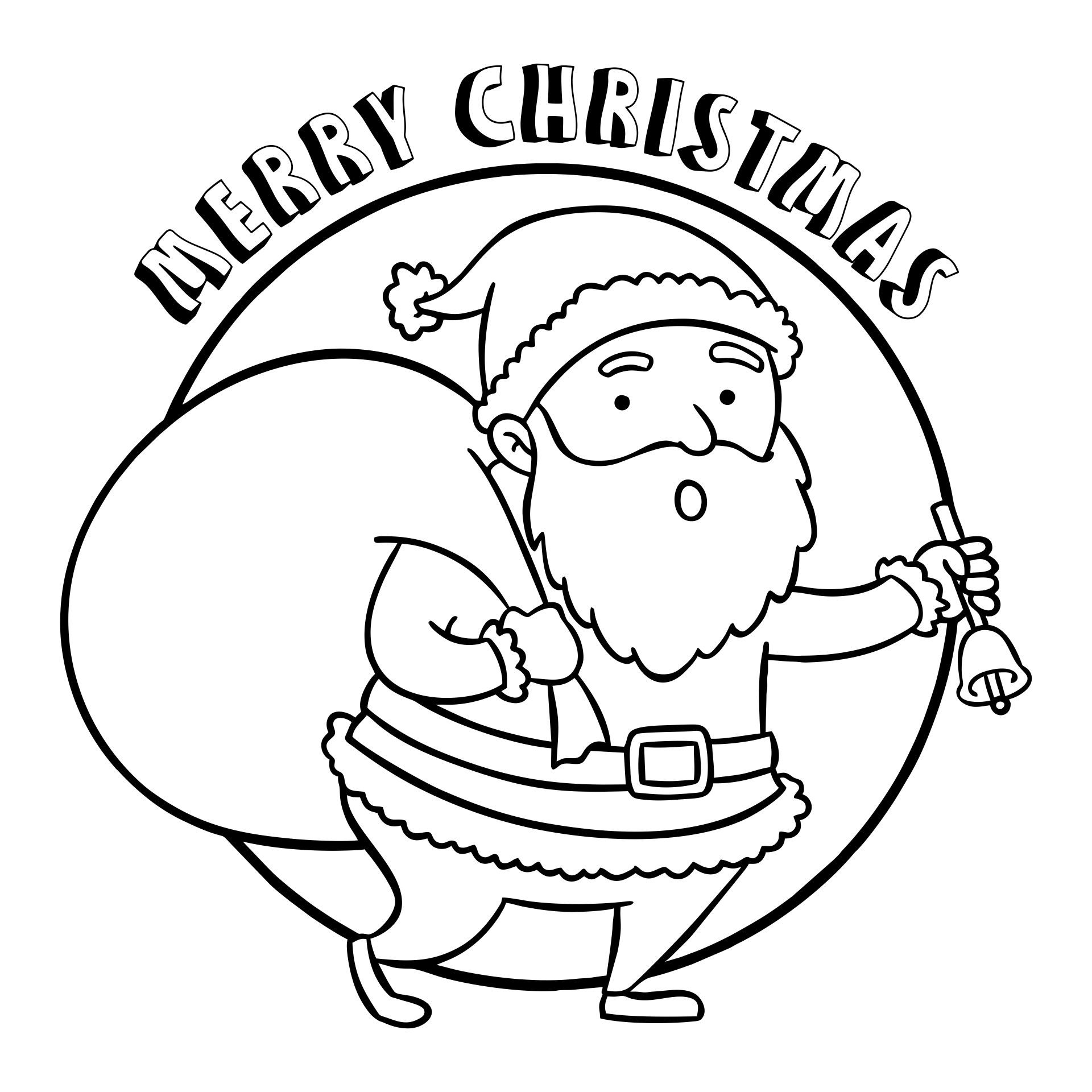 Christmas Coloring Pages For Toddlers Printable