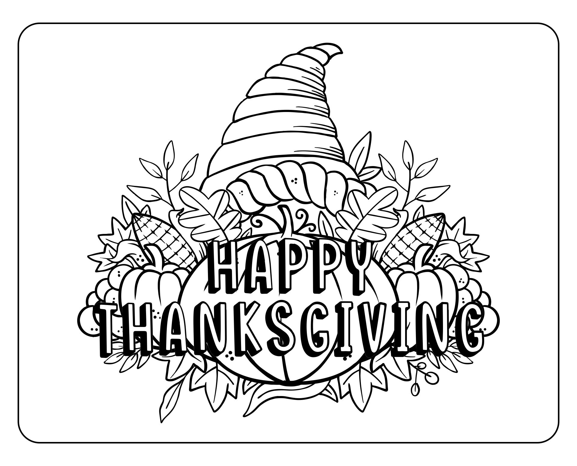 Festive & Fun Thanksgiving Coloring Pages And Placemats For Kids