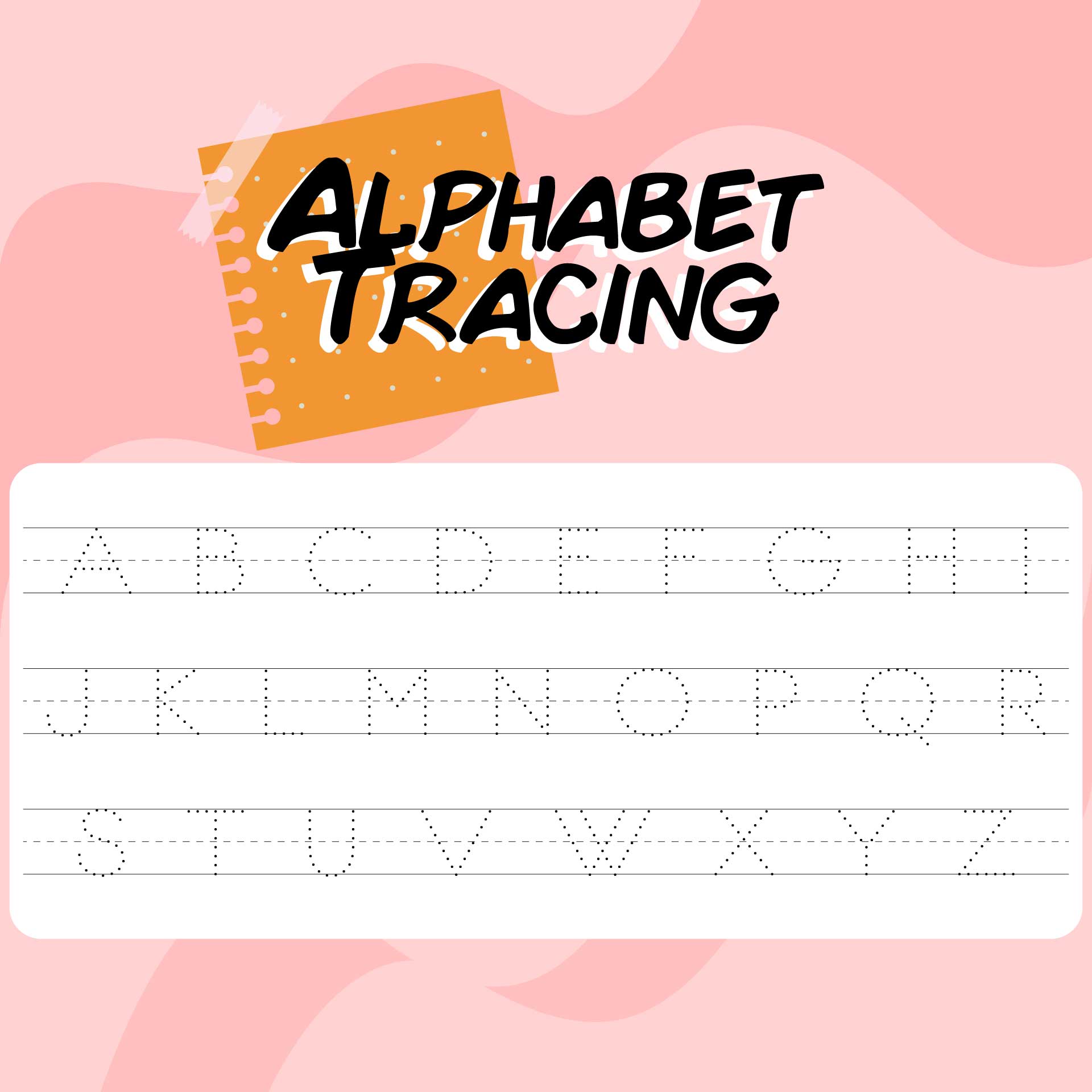 Printable Alphabet Tracing Worksheets For Kindergarten