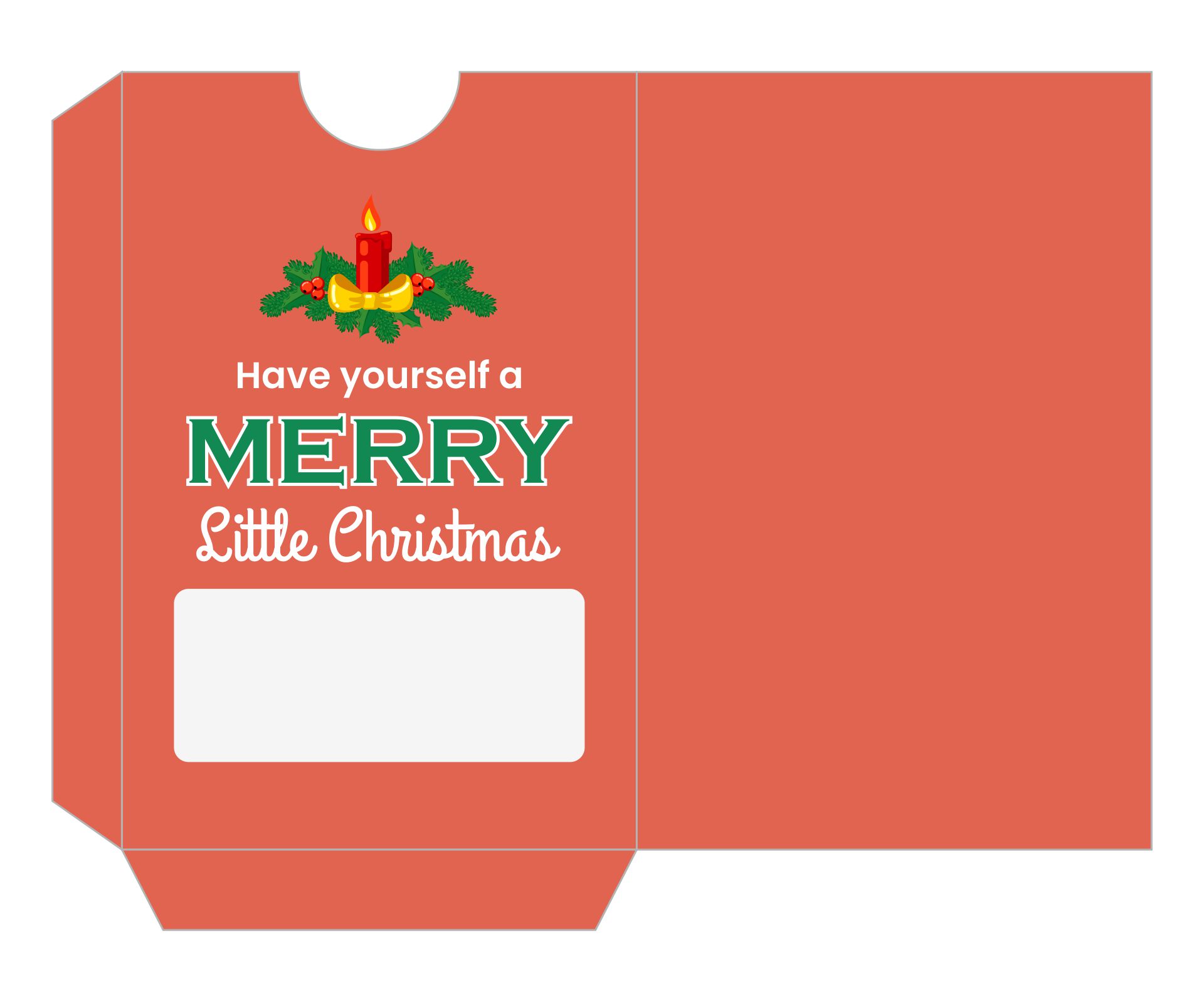 Holiday Gift Card Holder Printable