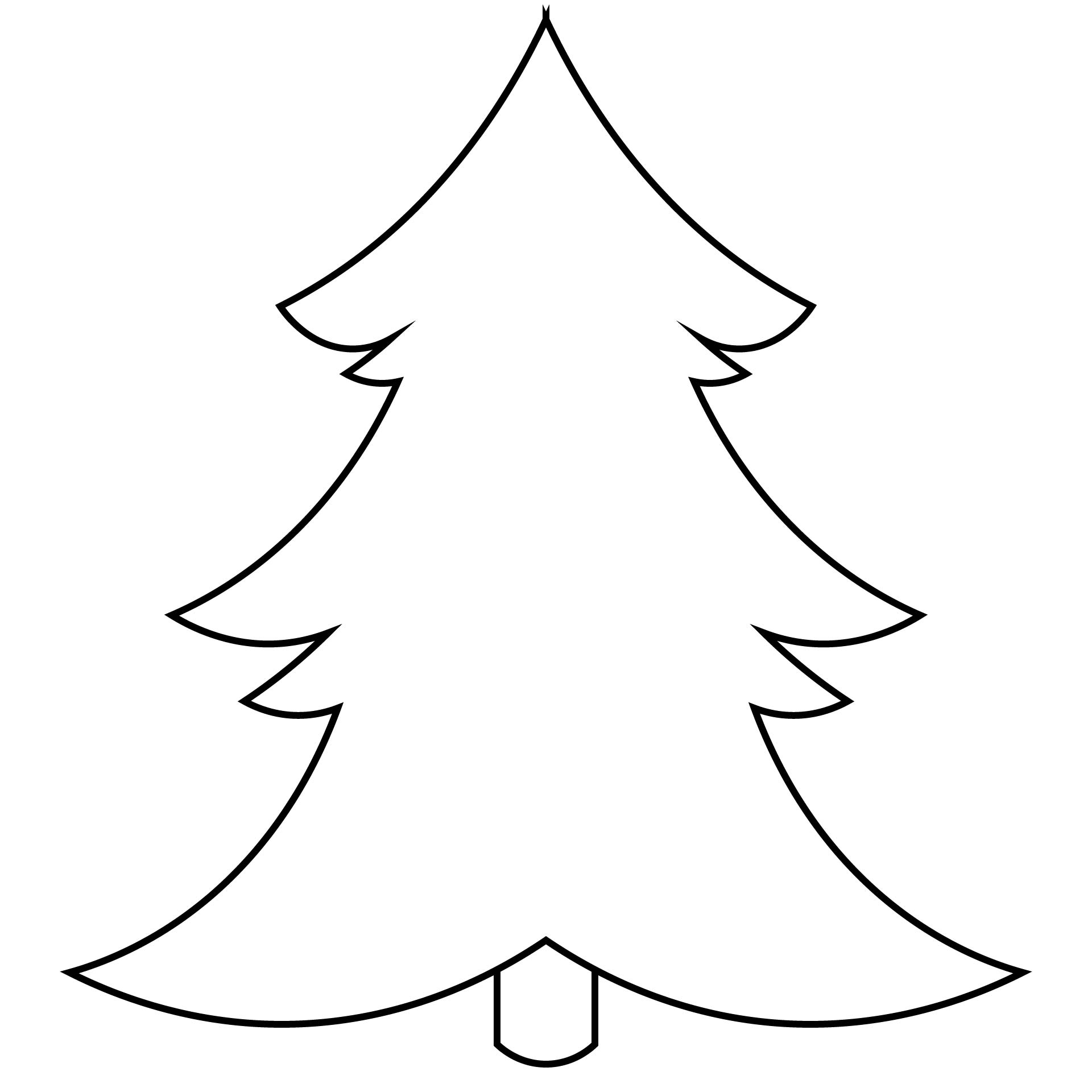 Large Printable Christmas Tree Pattern
