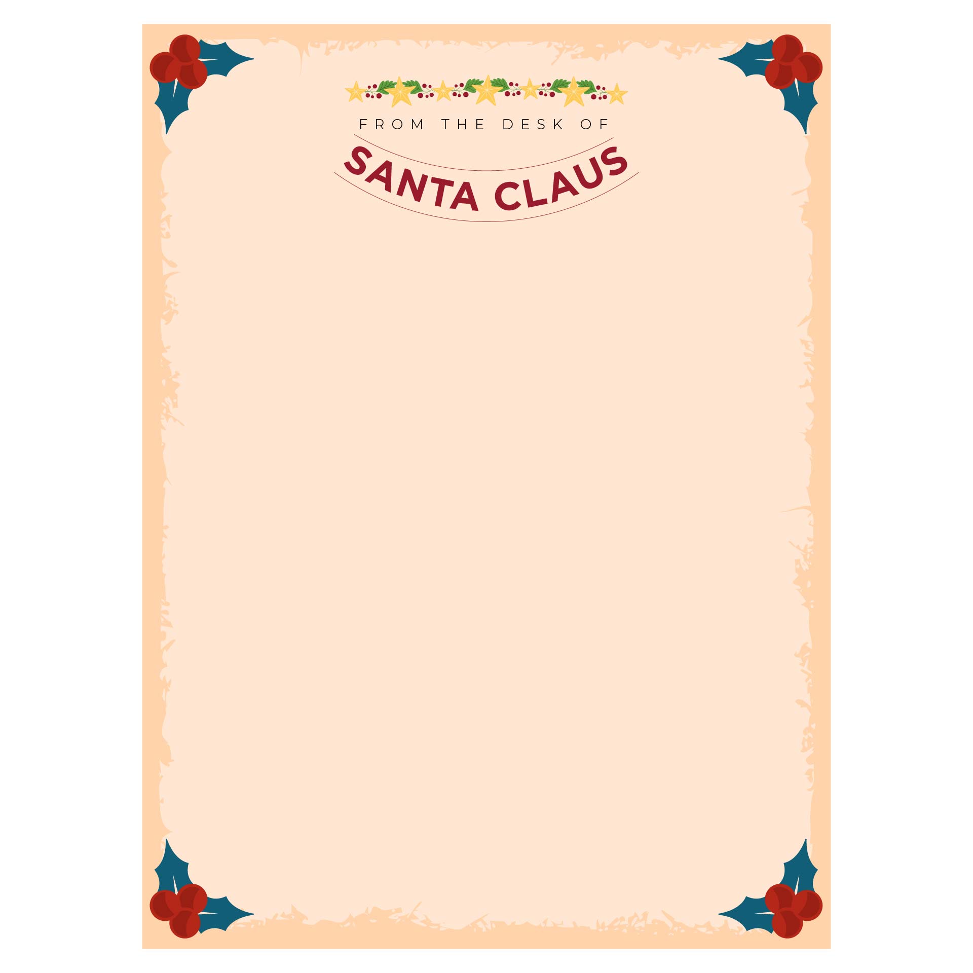 Letter From Santa Templates Printable