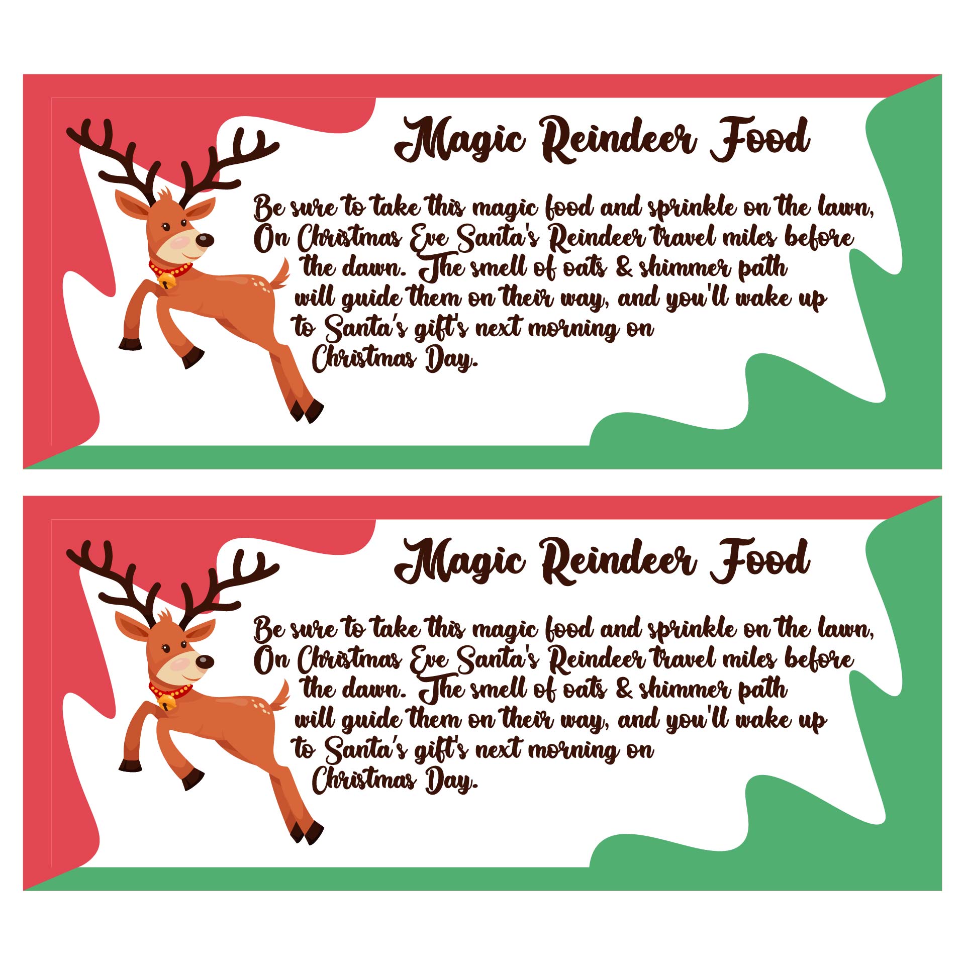 Magic Reindeer Food Recipe And Printable Treat Bag Toppers