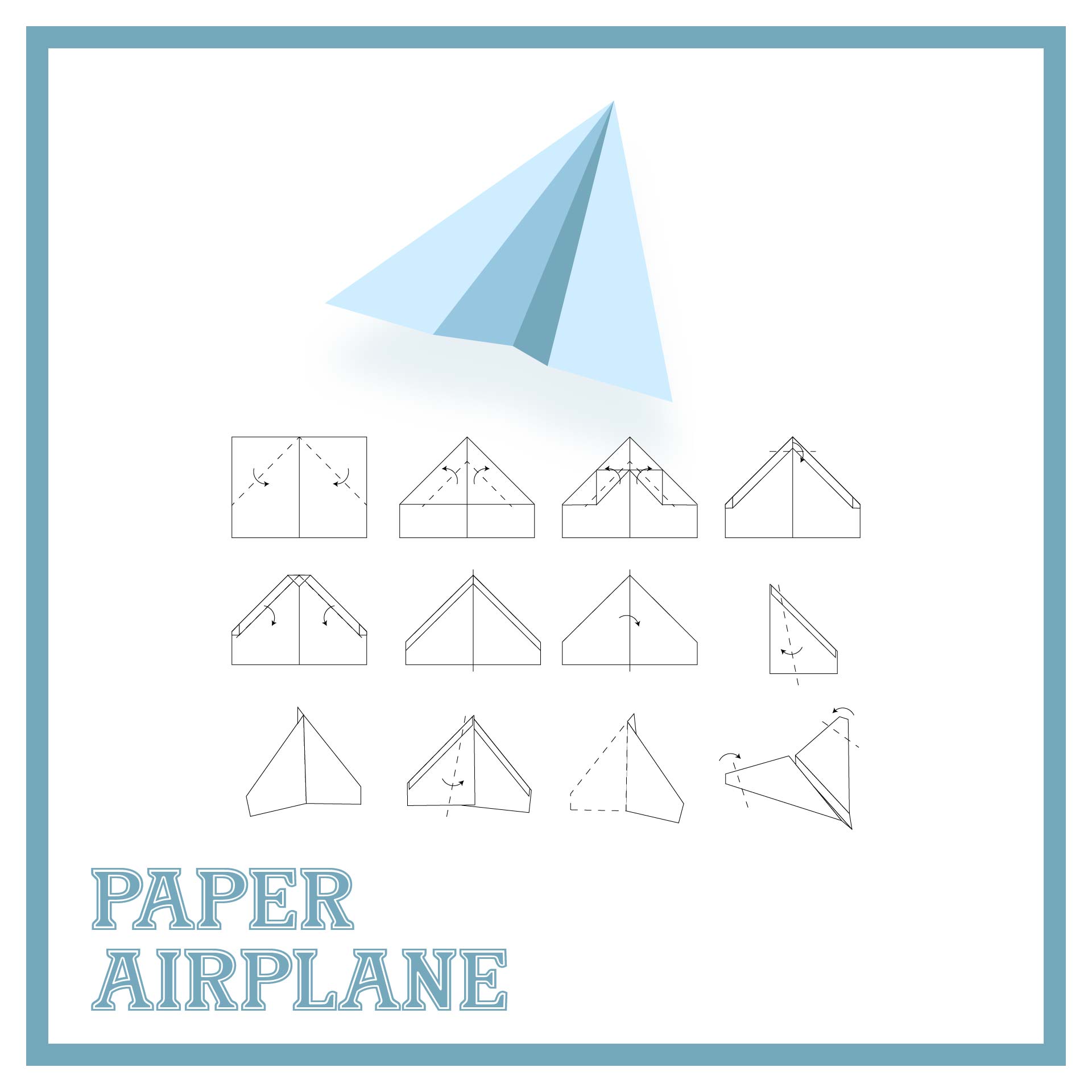 Paper Airplane Instructions Printable