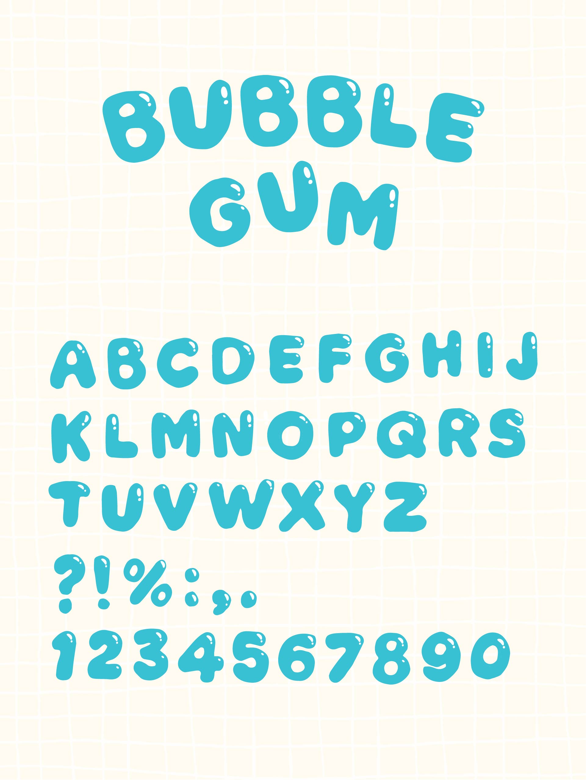 Printable Bubble Letter Templates