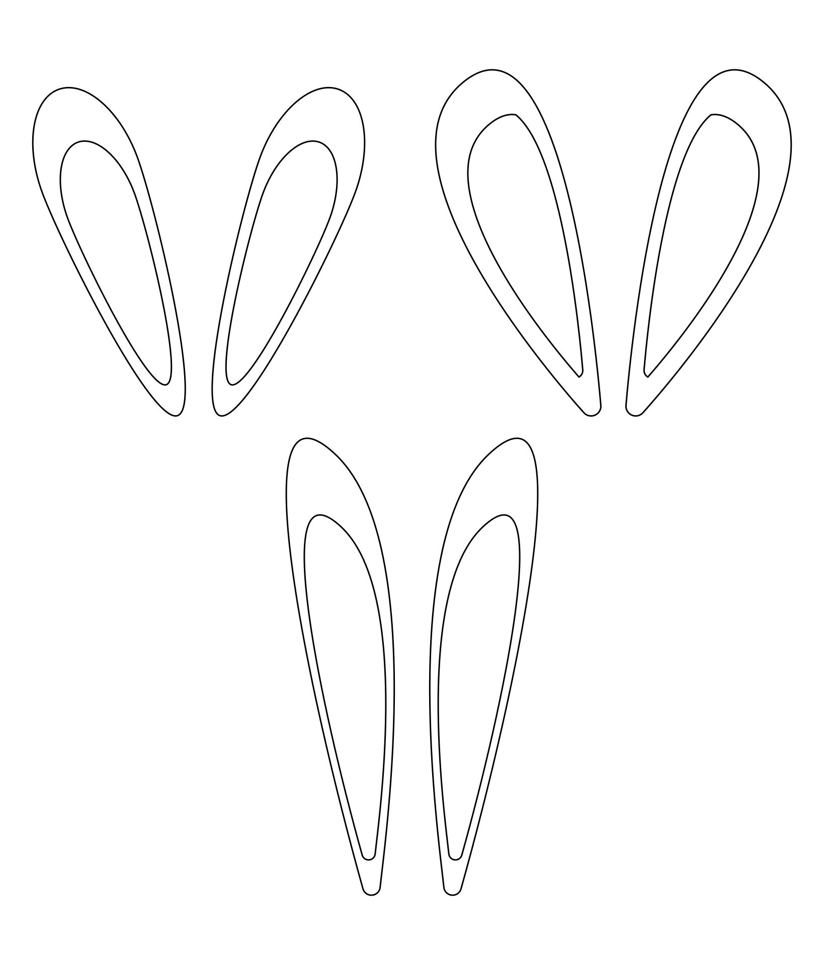 Printable Bunny Ears Headband Sewing Pattern