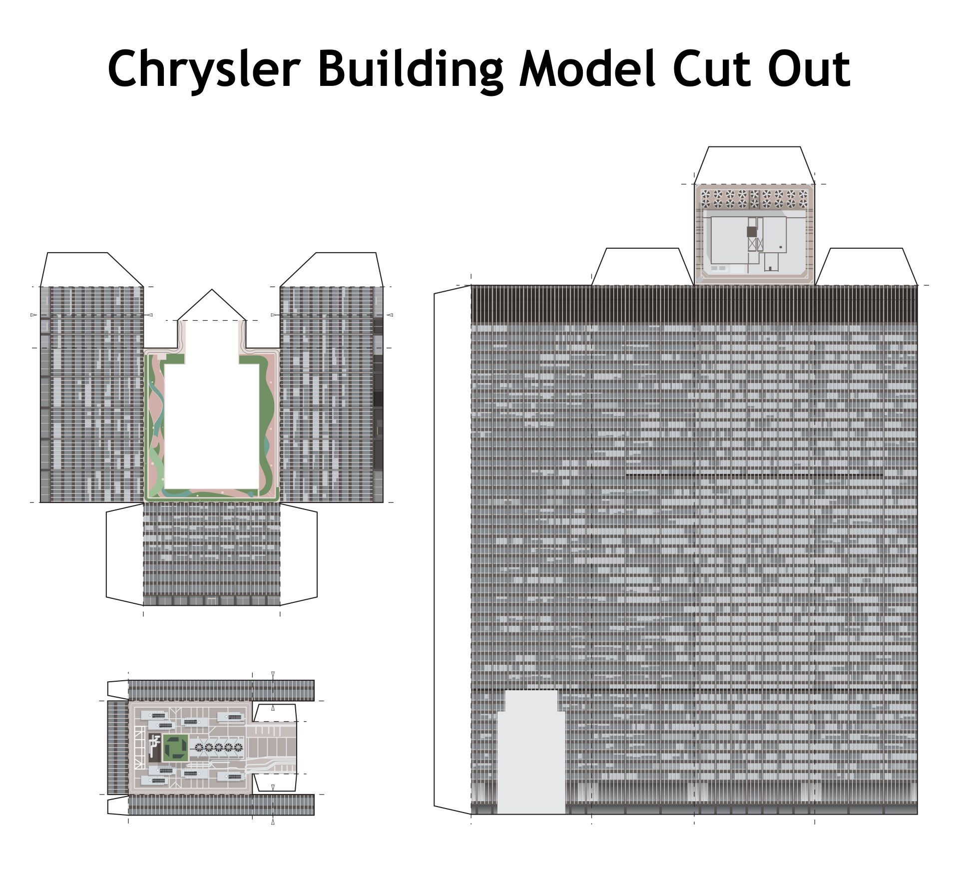 Printable Chrysler Building Model Cut Out