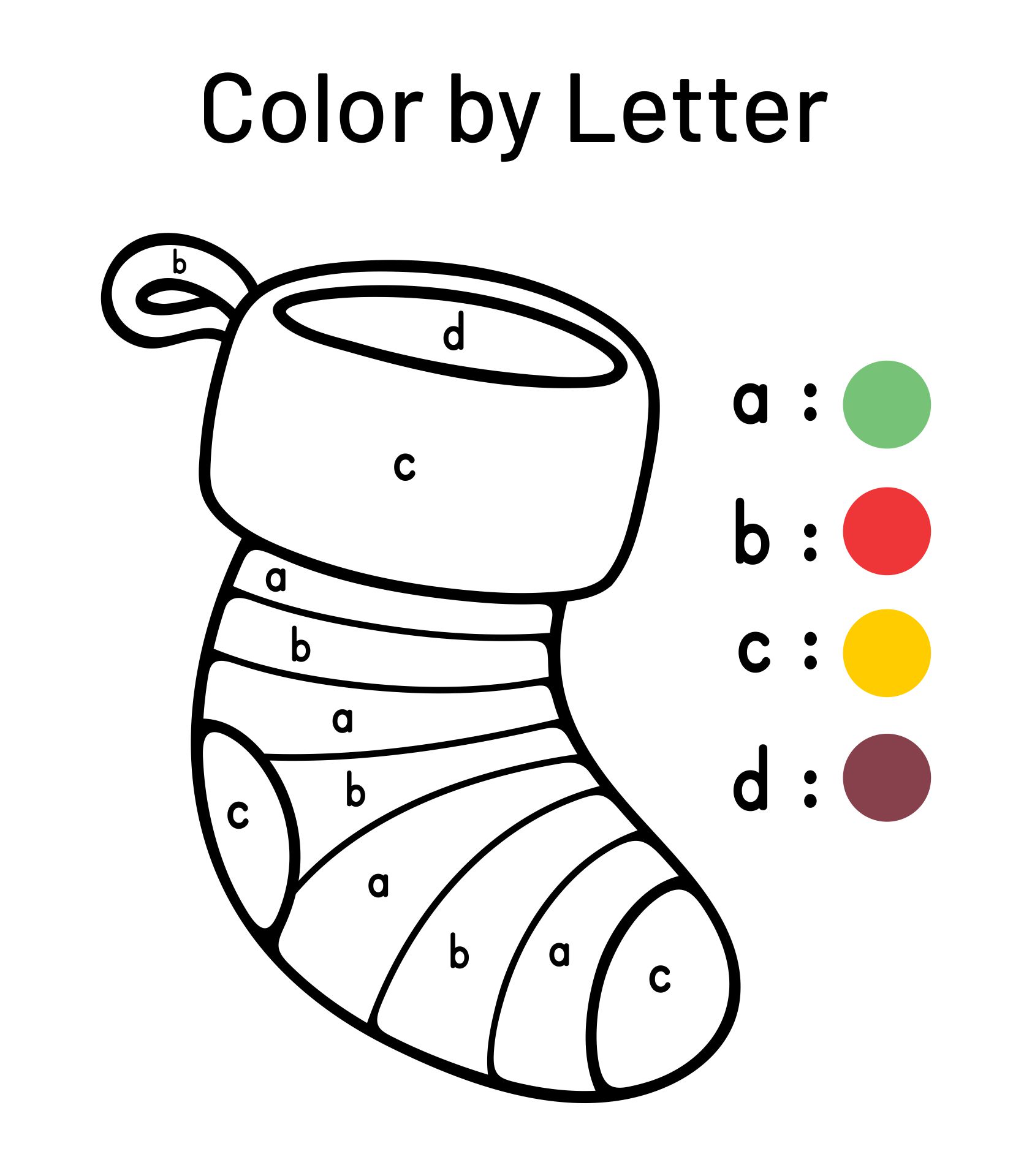 Printable Color By Letter Alphabet Worksheets