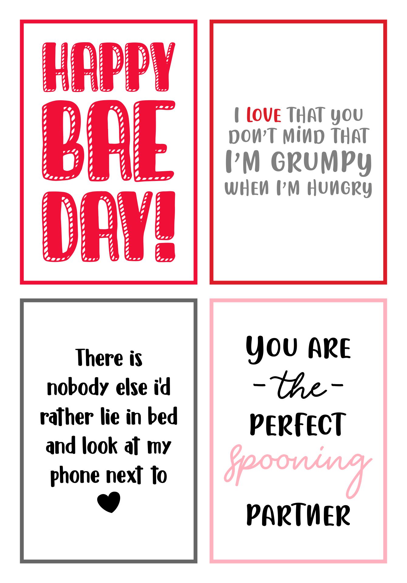 Printable Funny Valentine Card For Him