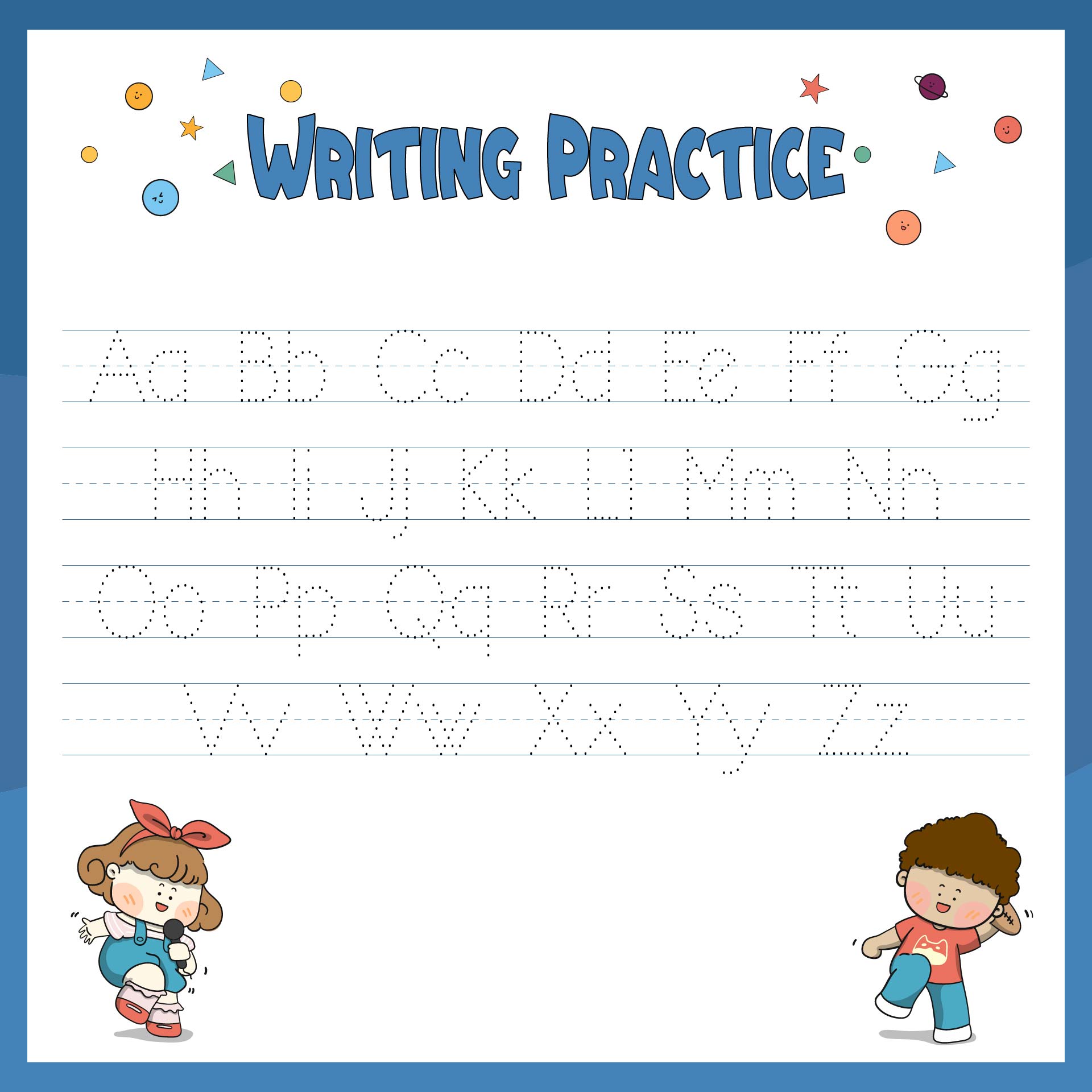 Printable Handwriting Practice Paper For Kids