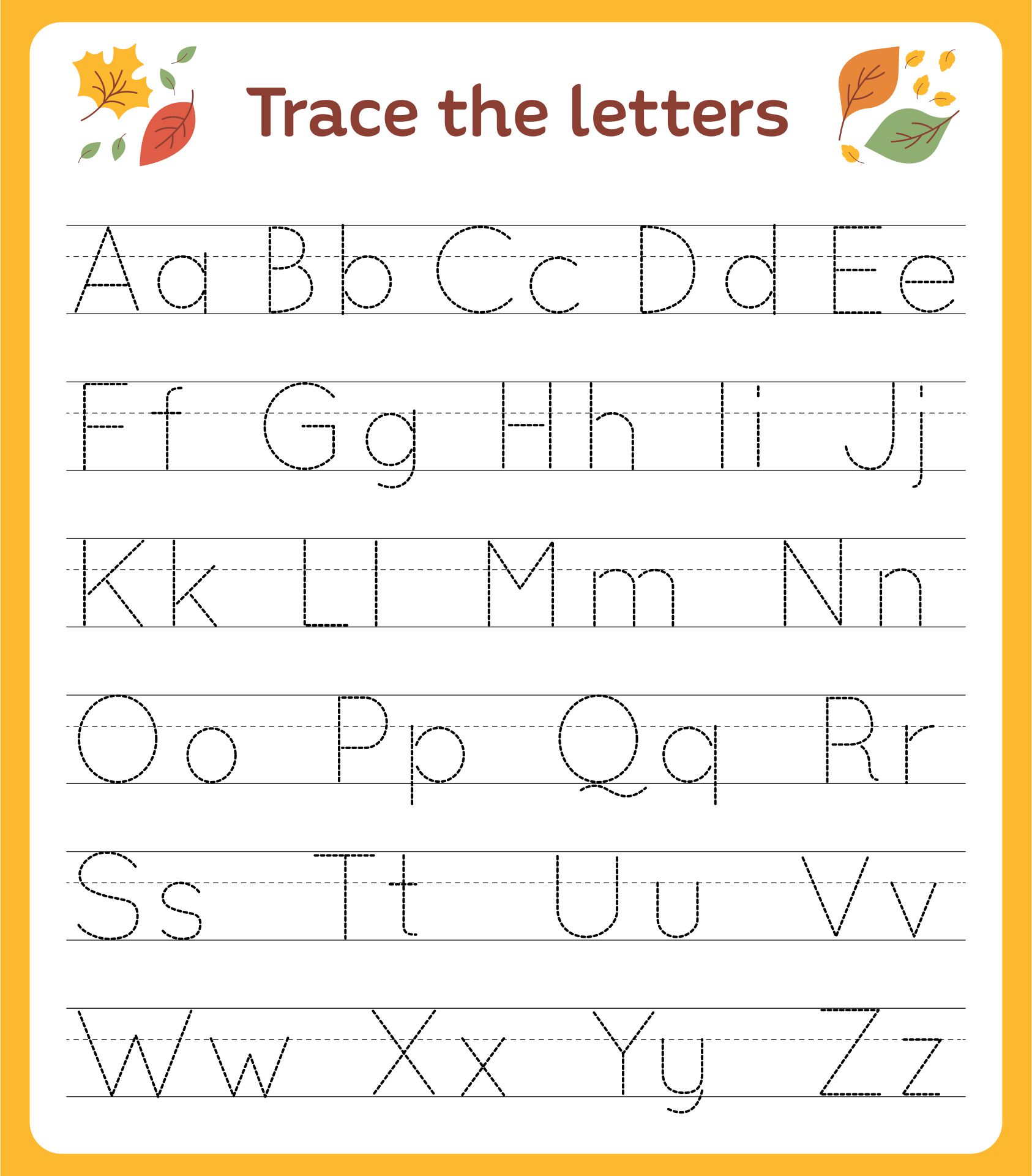 Printable Preschool Worksheets Tracing Letters
