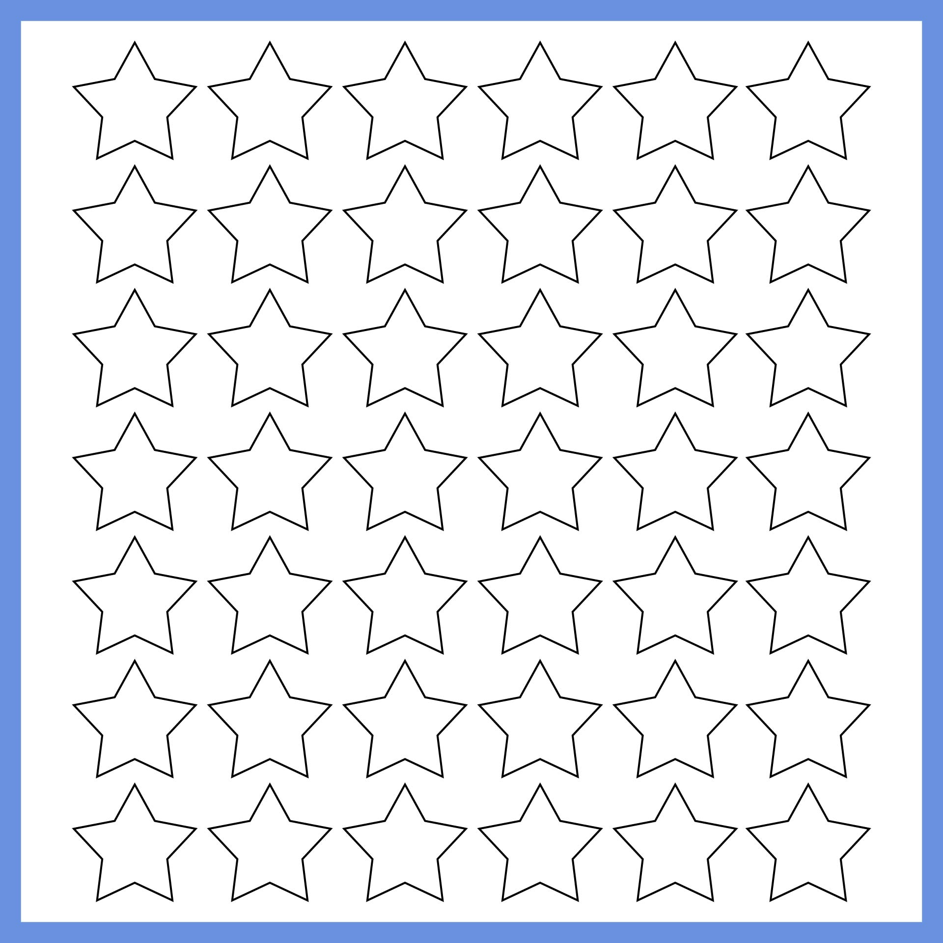 Printable Small Star Template
