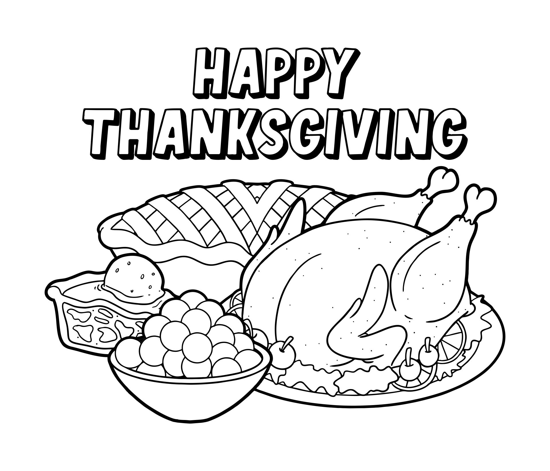 Printable Thanksgiving Coloring Pages For Kids