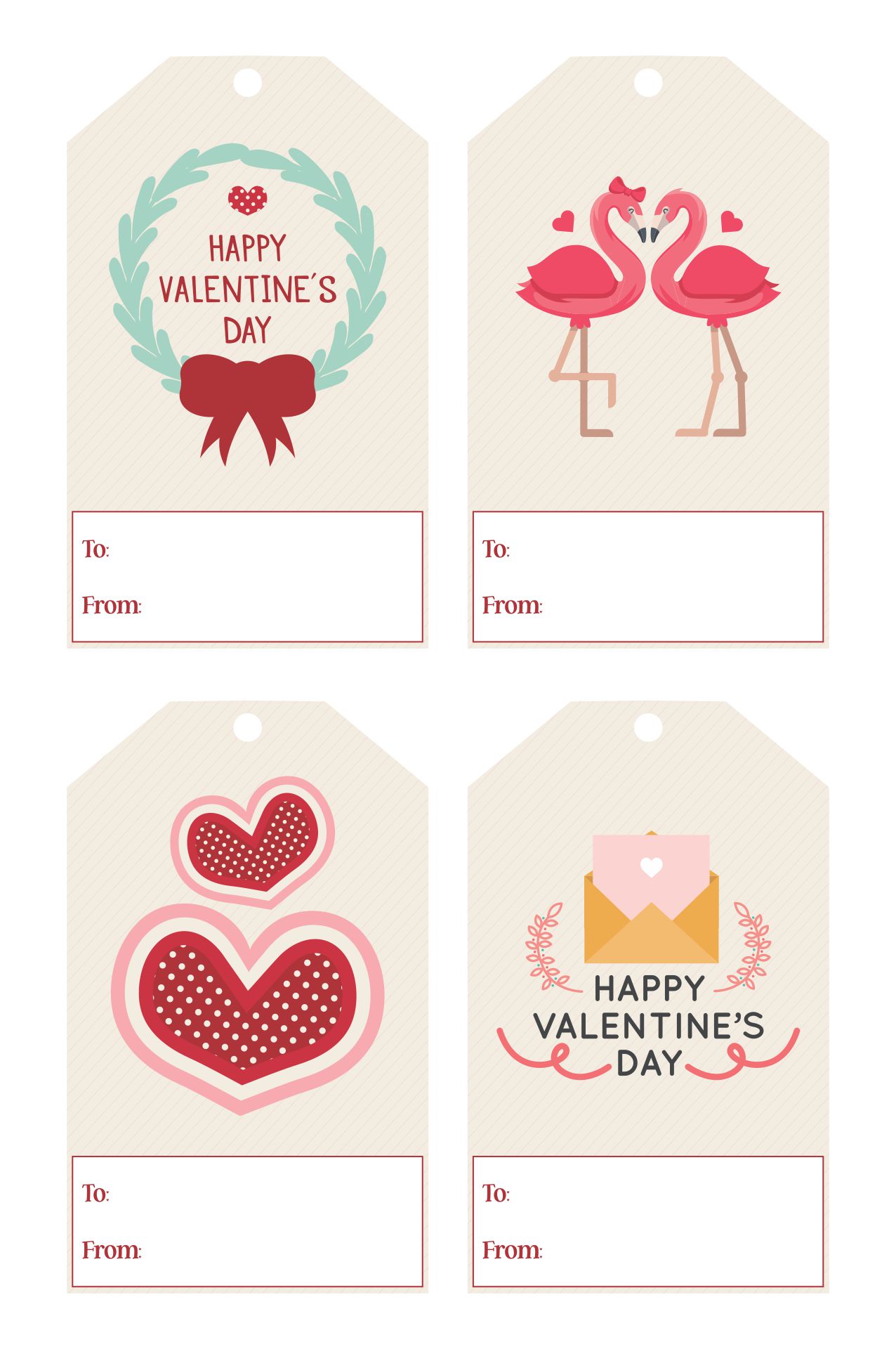 Printable Valentines Gift Tags For Kids