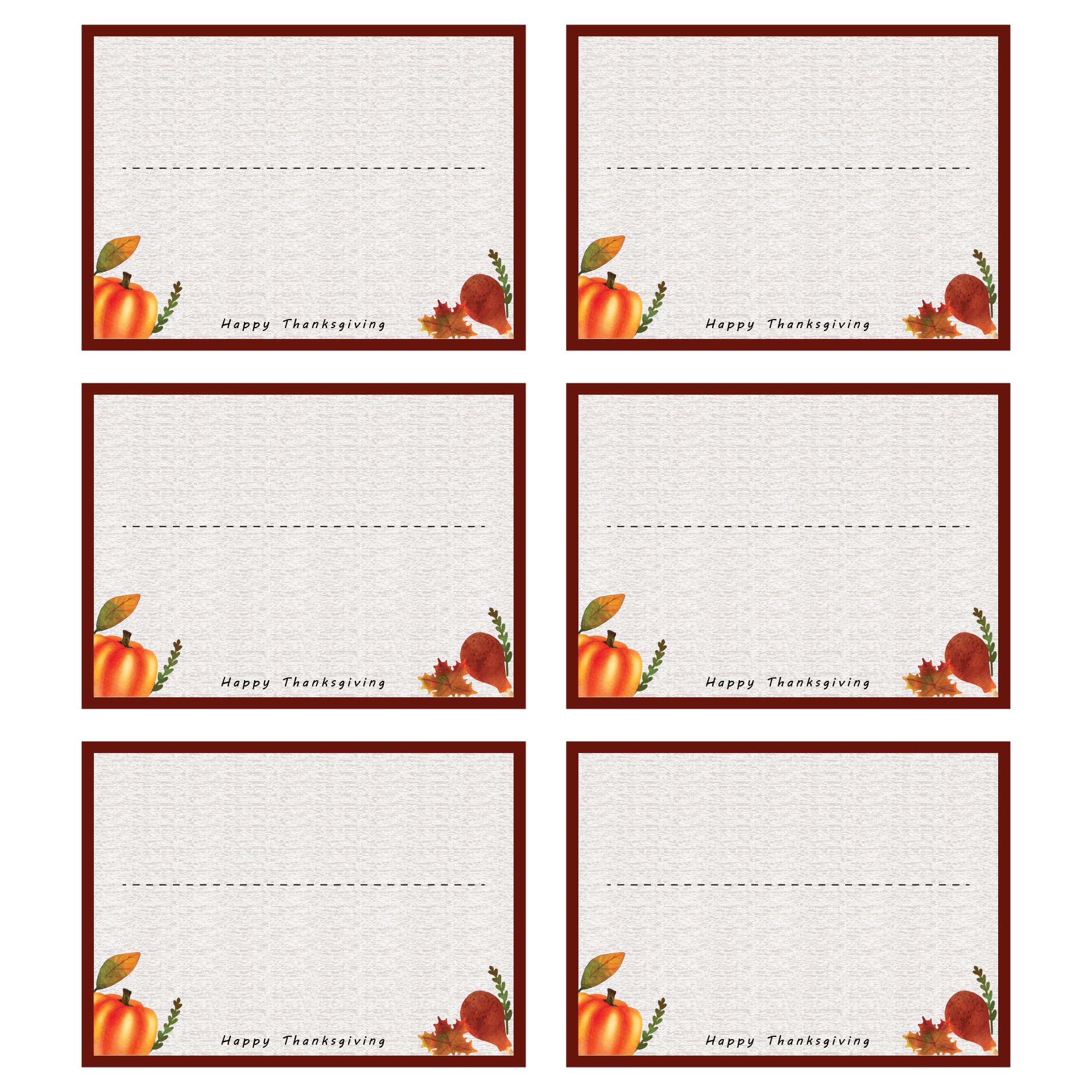 Thanksgiving Party Name Ideas Printable