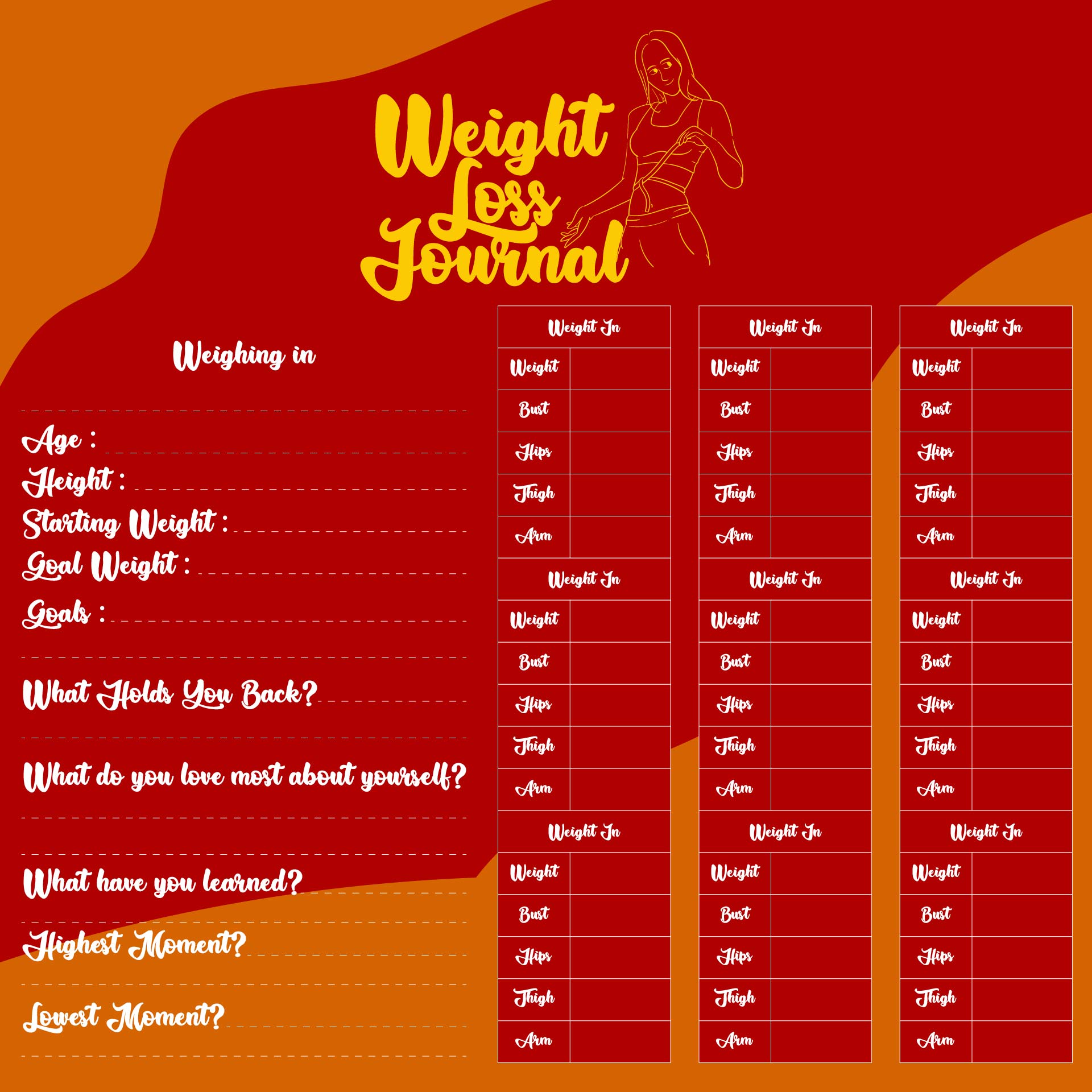Weight Watchers Daily Food Log Printable