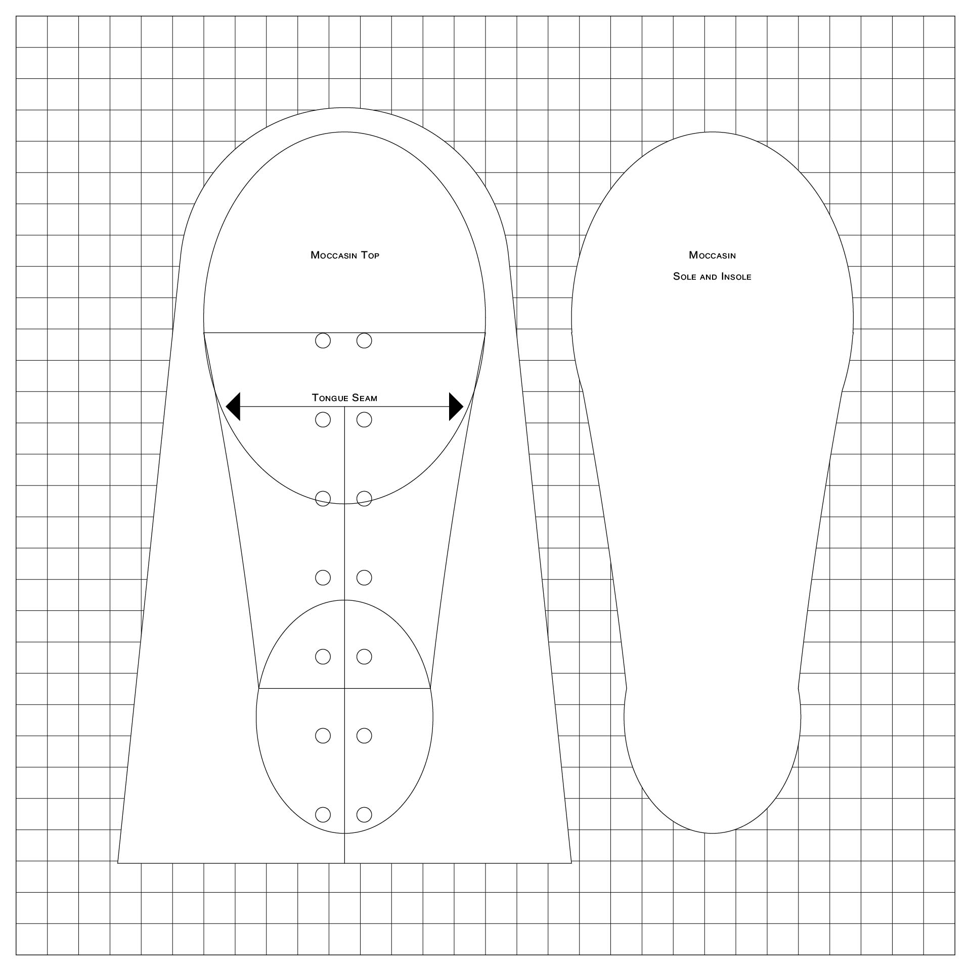 Printable Baby Moccasin Pattern