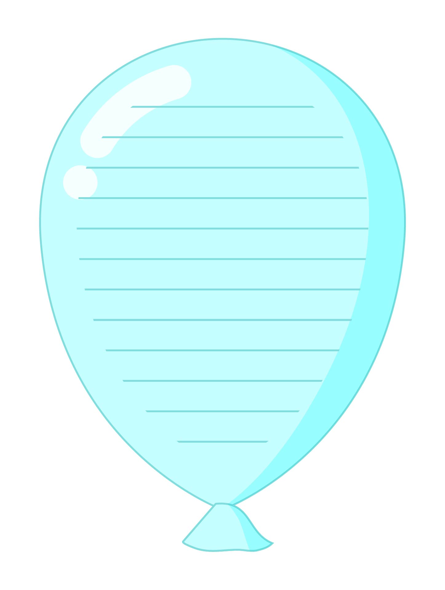 Printable Balloon-Shaped Writing Templates