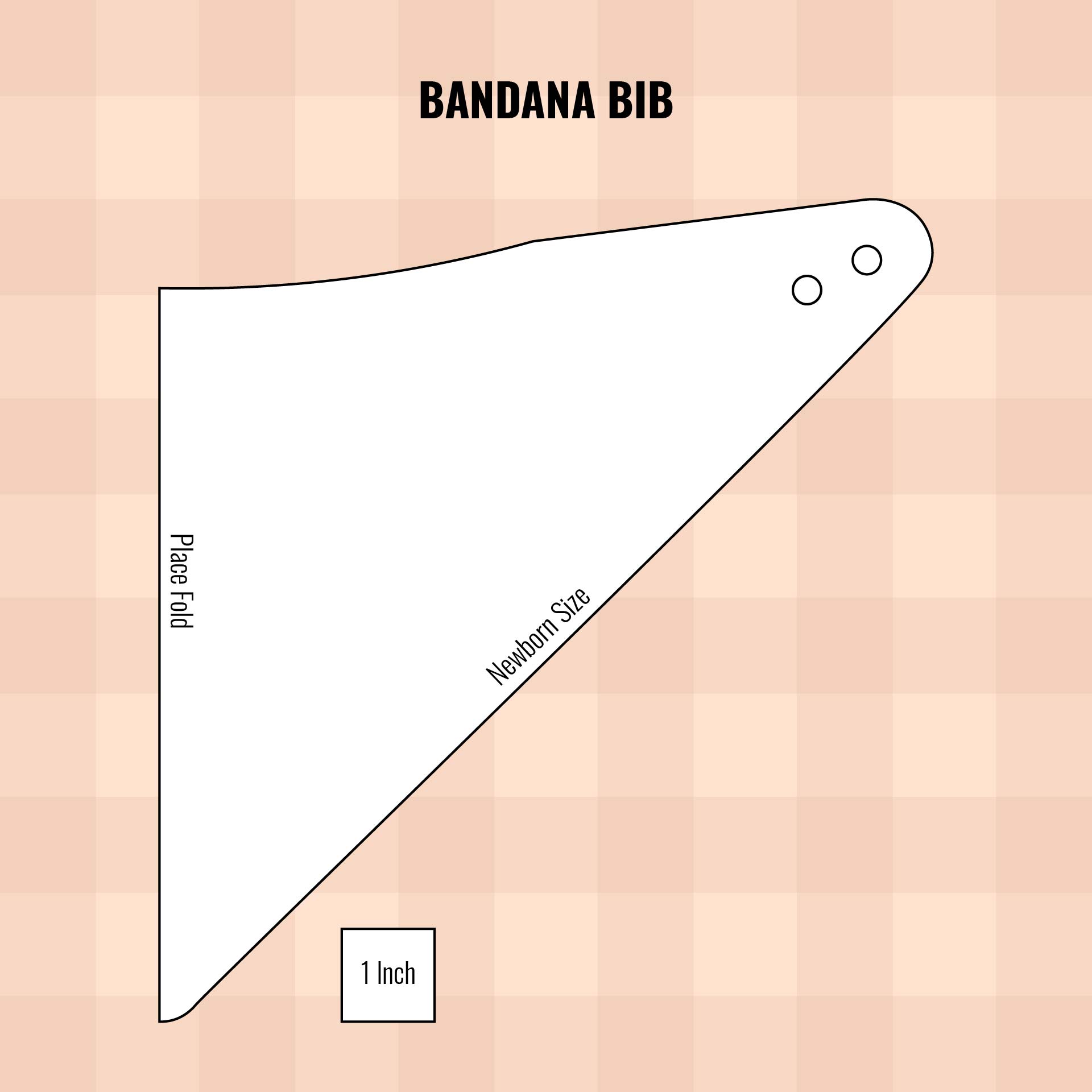 Printable Bandana Bib Pattern