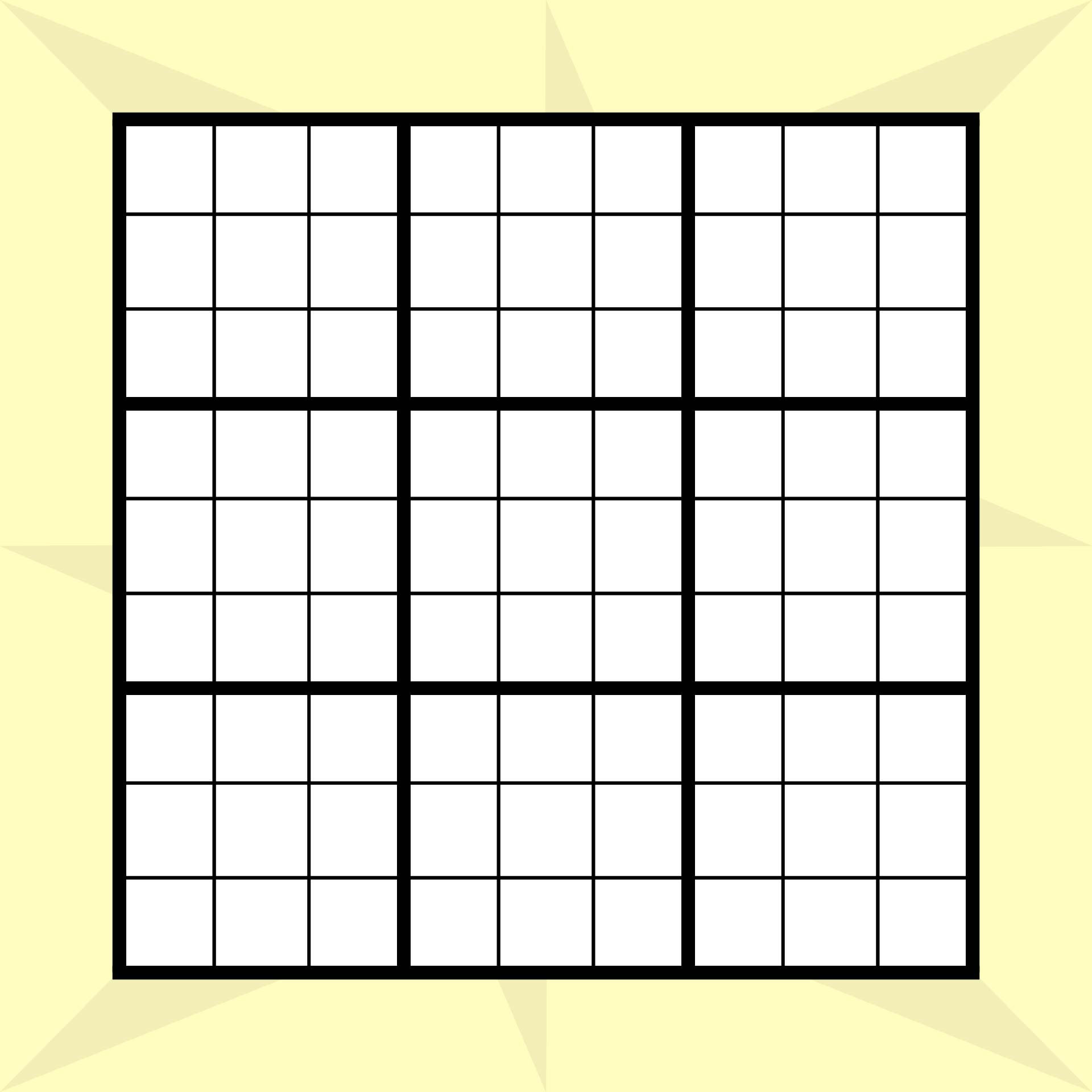 Printable Blank Sudoku Pad