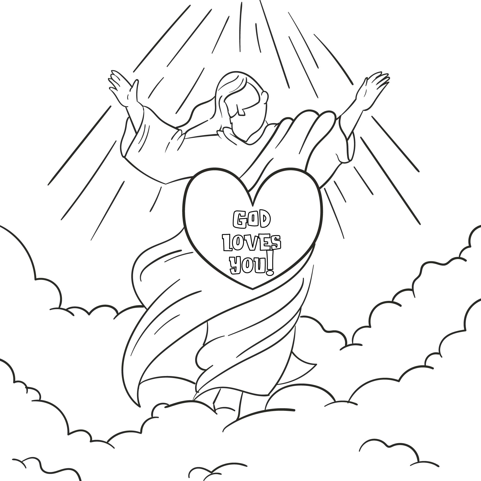 Printable Christian Valentines Day Coloring Pages
