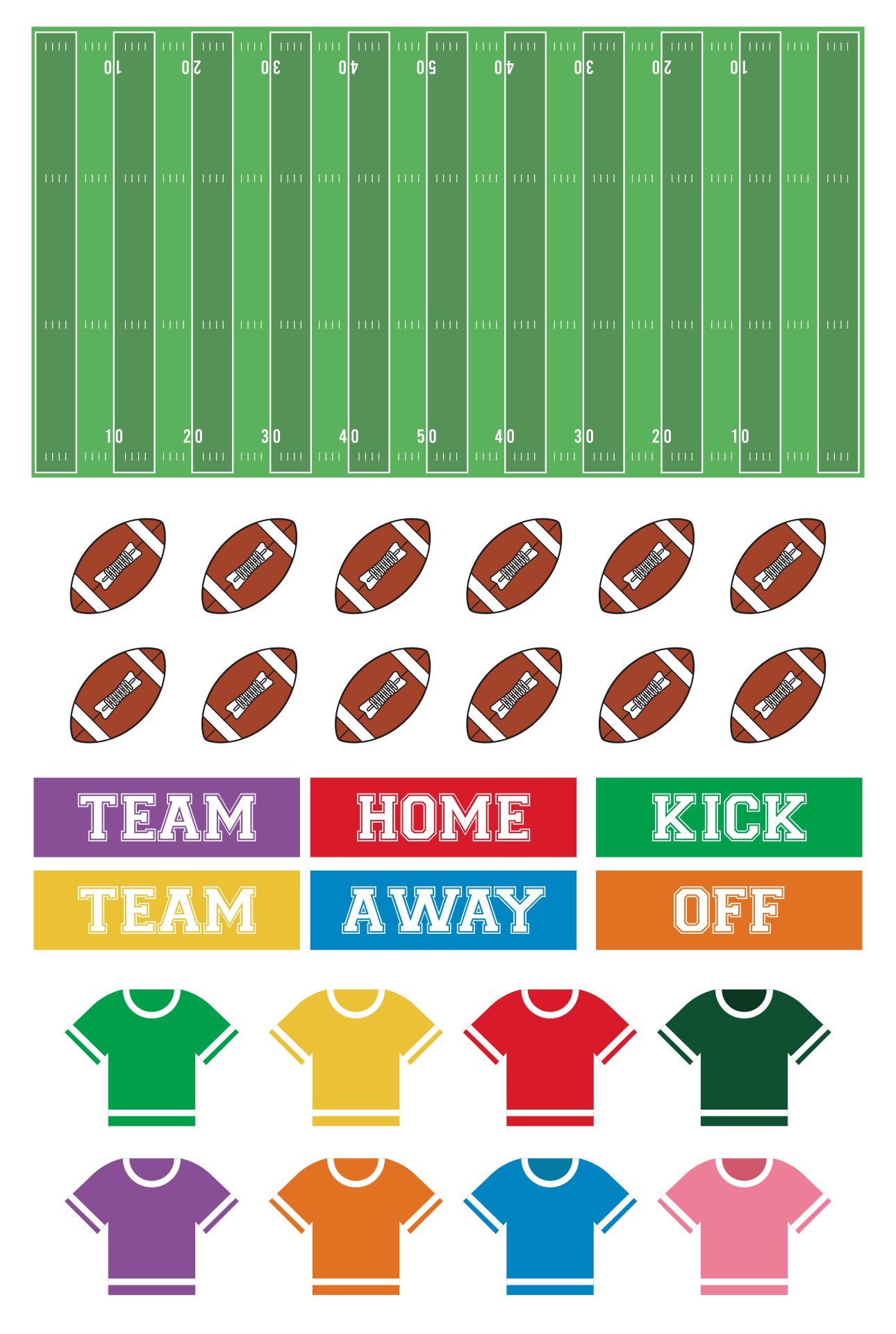 Printable Football Bulletin Board Cutouts