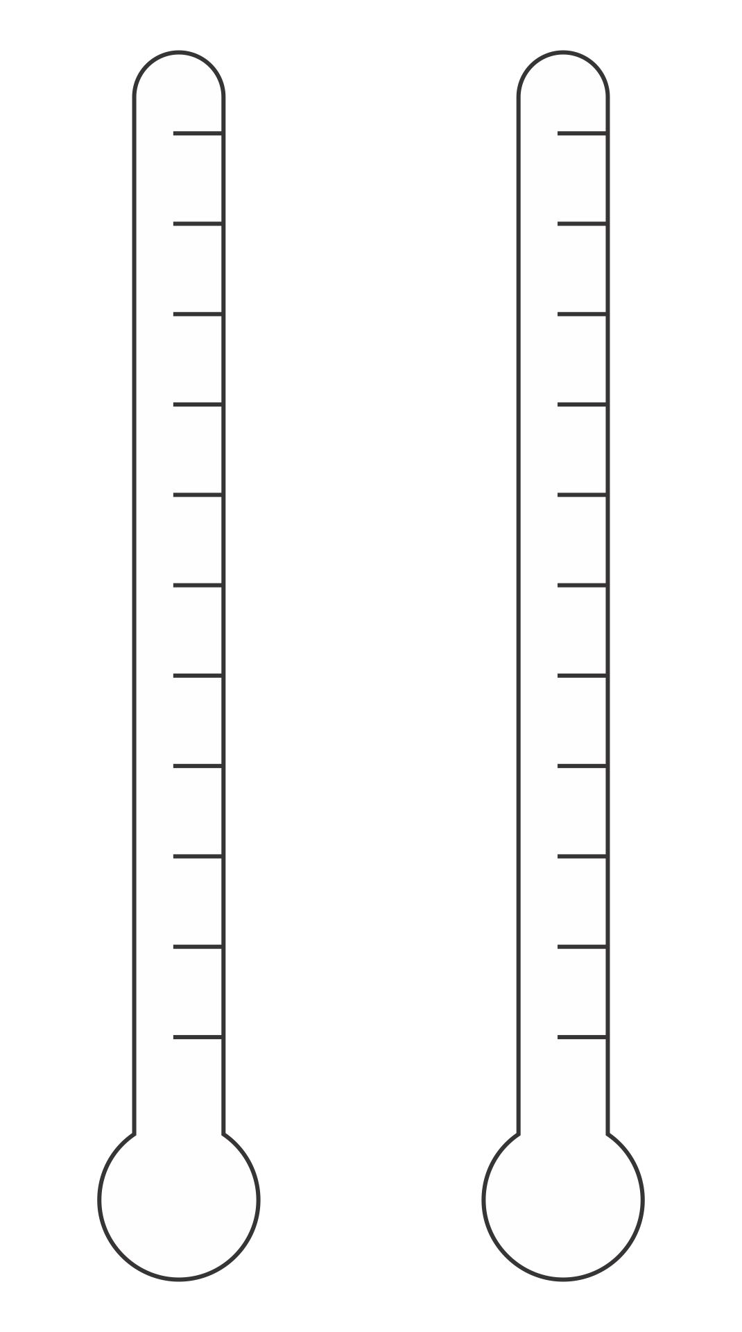 Printable Fundraising Thermometer Templates