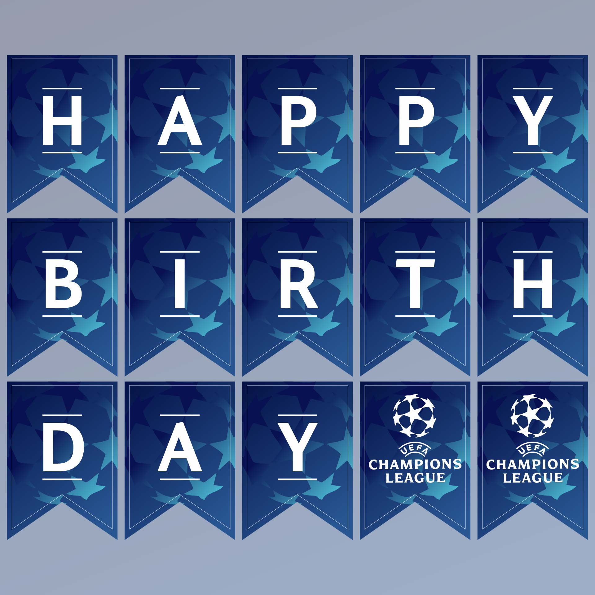 Printable Happy Birthday Soccer Banner