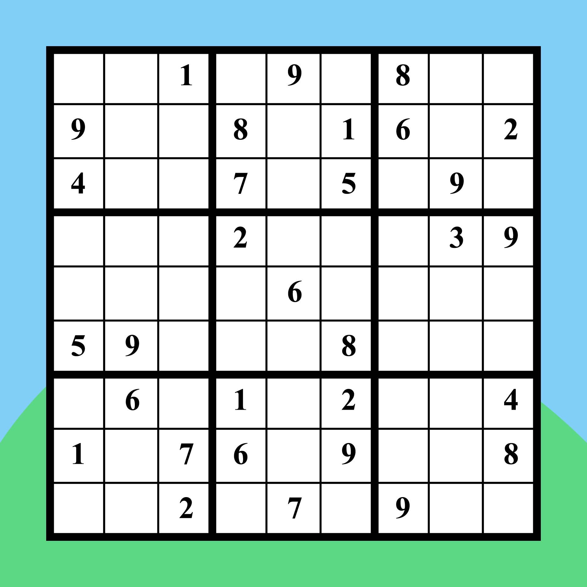 Printable Kid Sudoku Puzzle 6x6