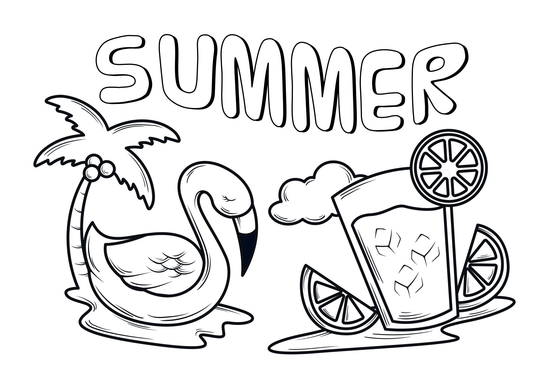 Printable Summer Coloring Pages For Preschool
