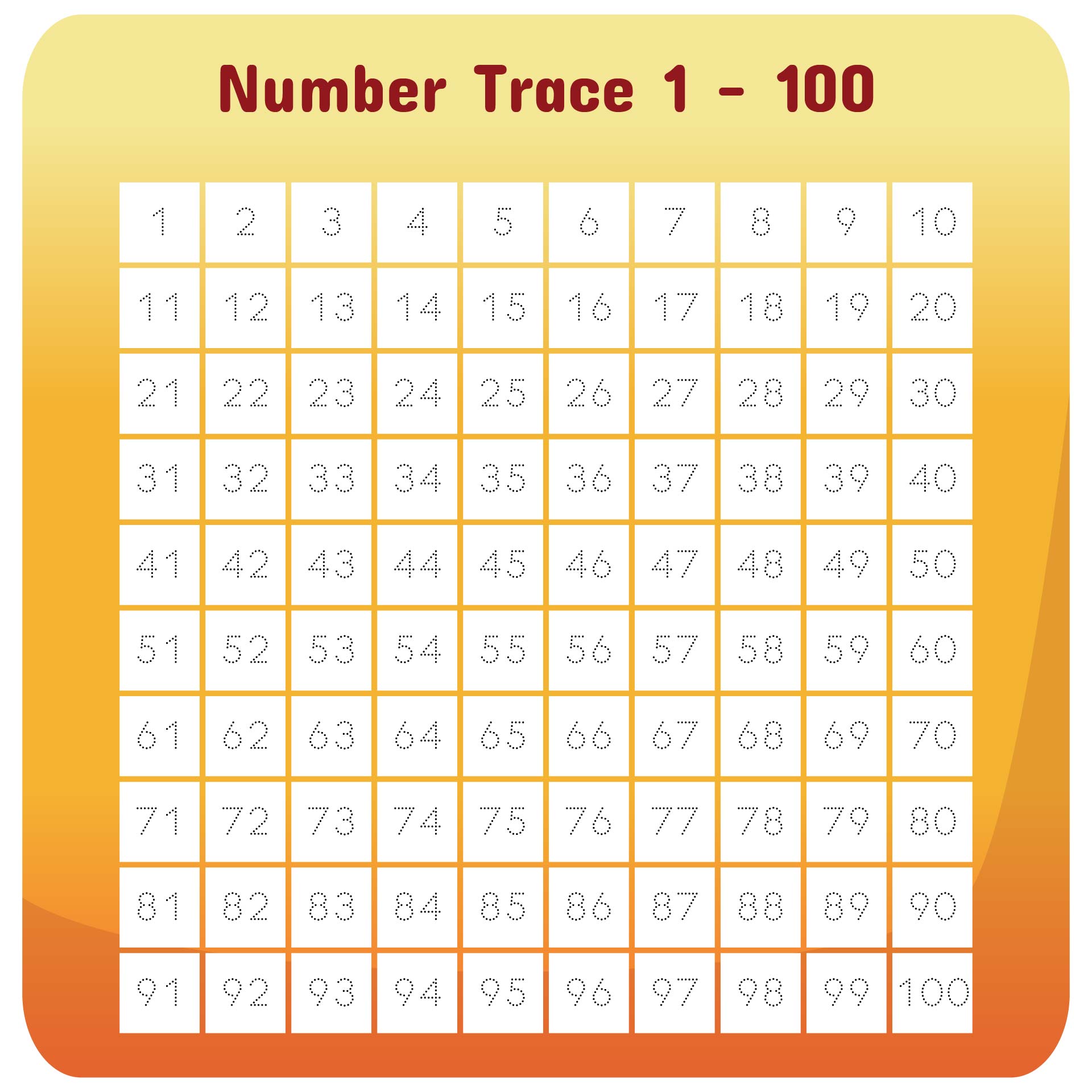 16 best printable number grid 1 100 printablee com