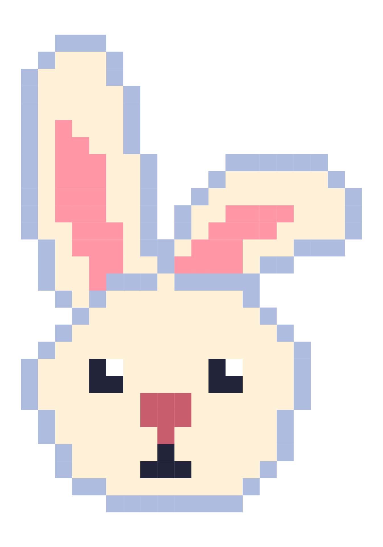 Easter Rabbit Knitting Pattern Printable
