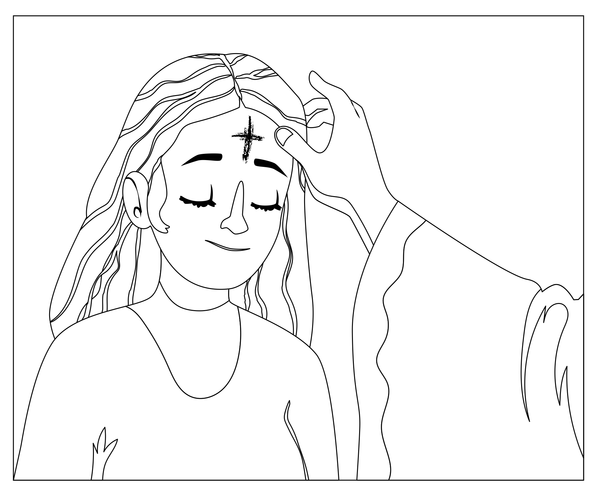 Printable Ash Wednesday Coloring Pages