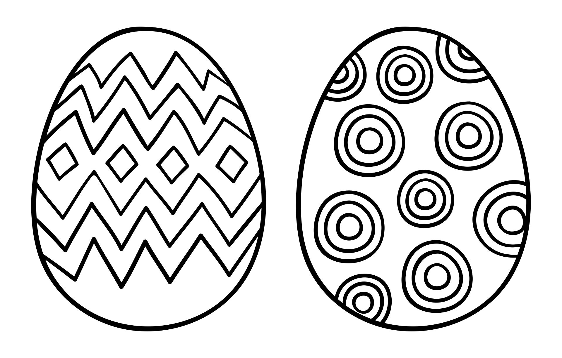 Printable Detailed Easter Egg Coloring Page