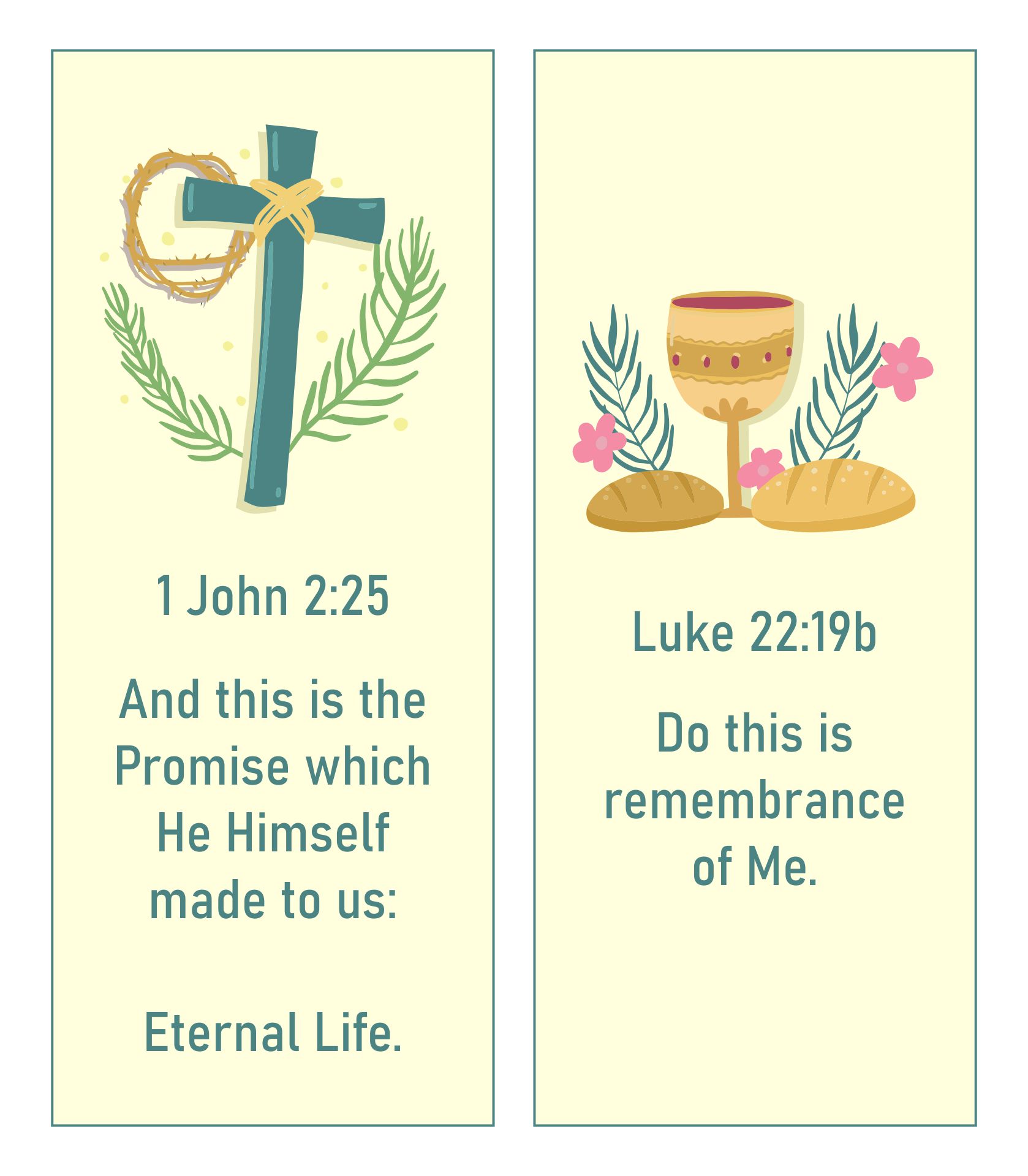 Printable Easter Bible Bookmarks