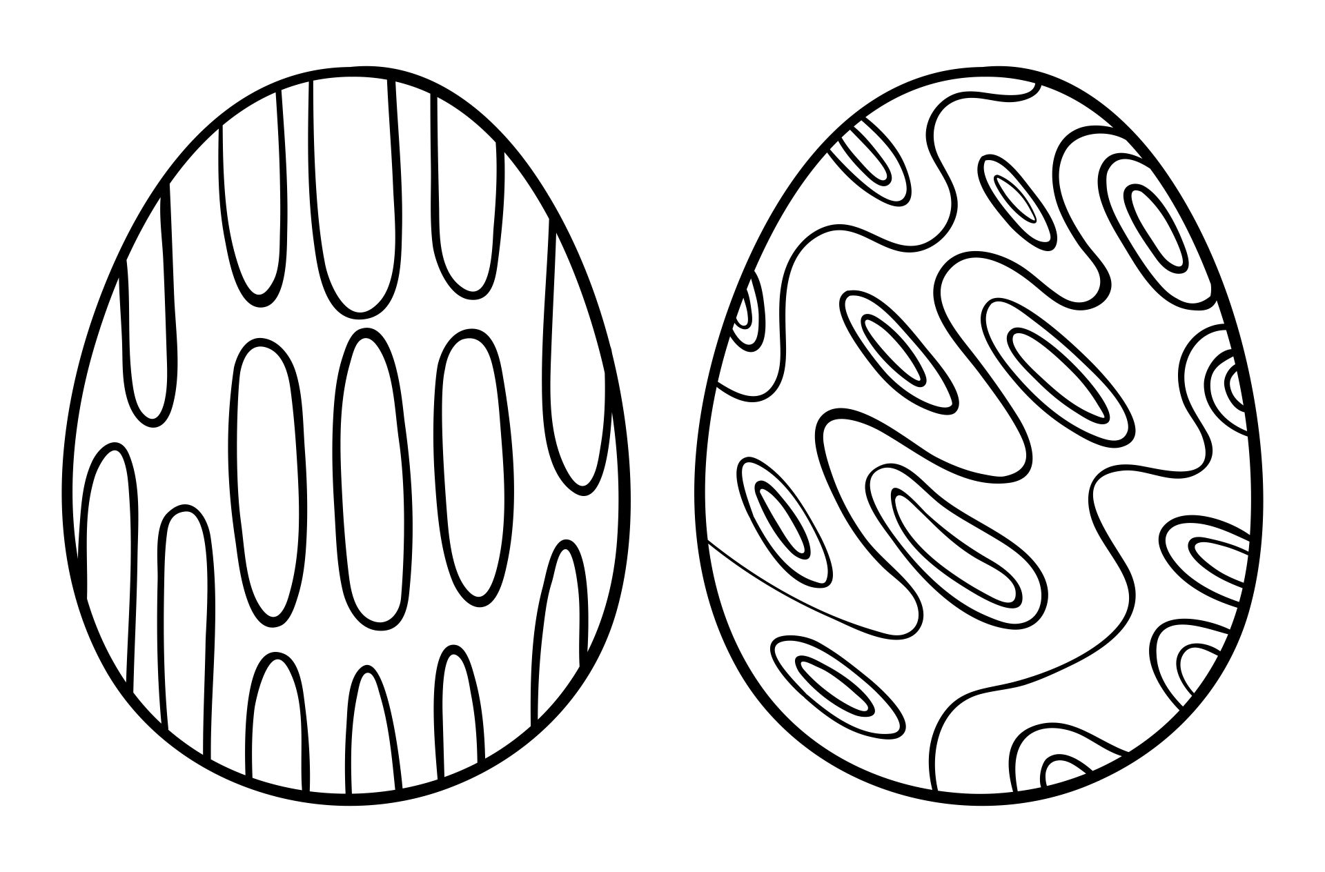Printable Easter Egg Template And Coloring Pages