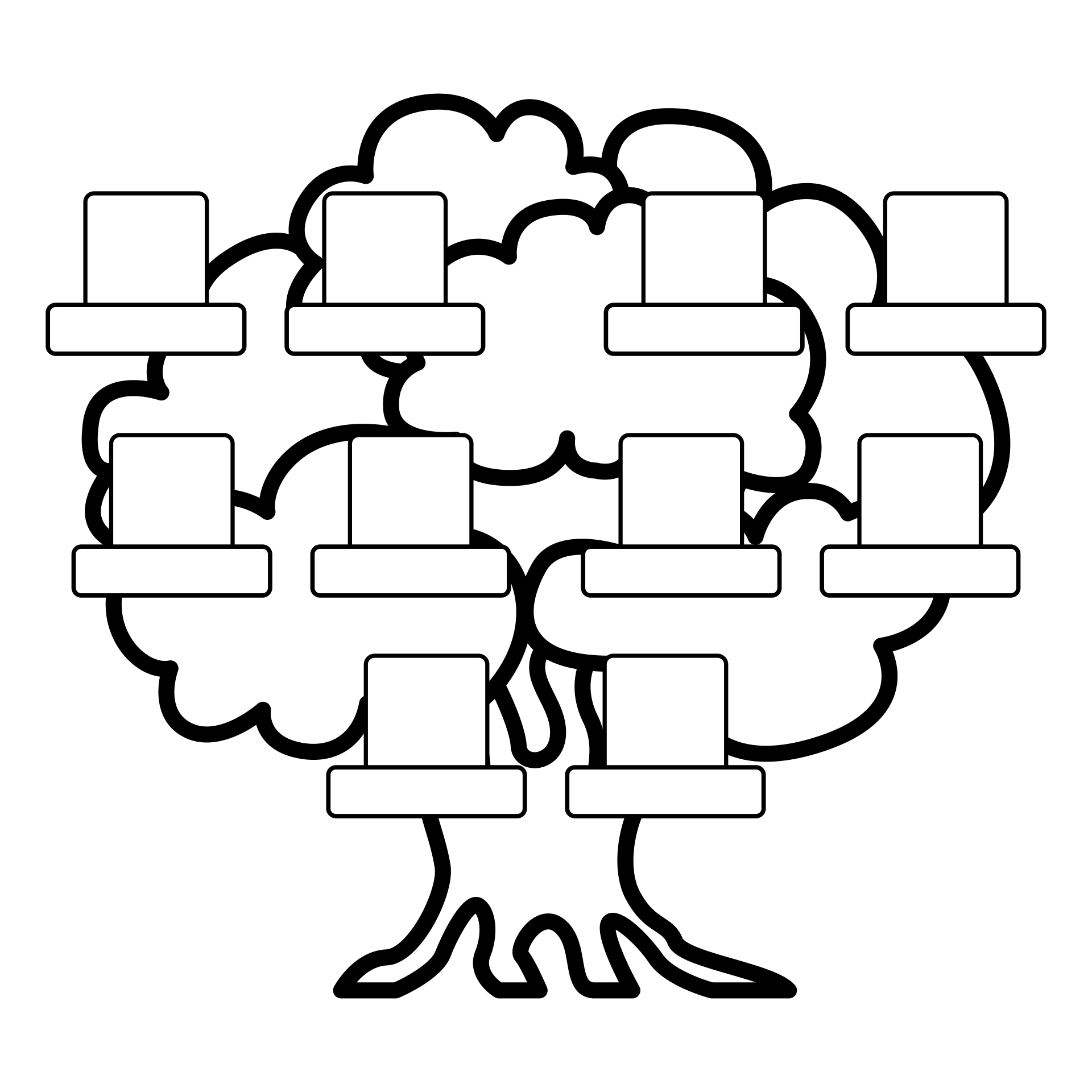 Printable Family Tree Coloring Page