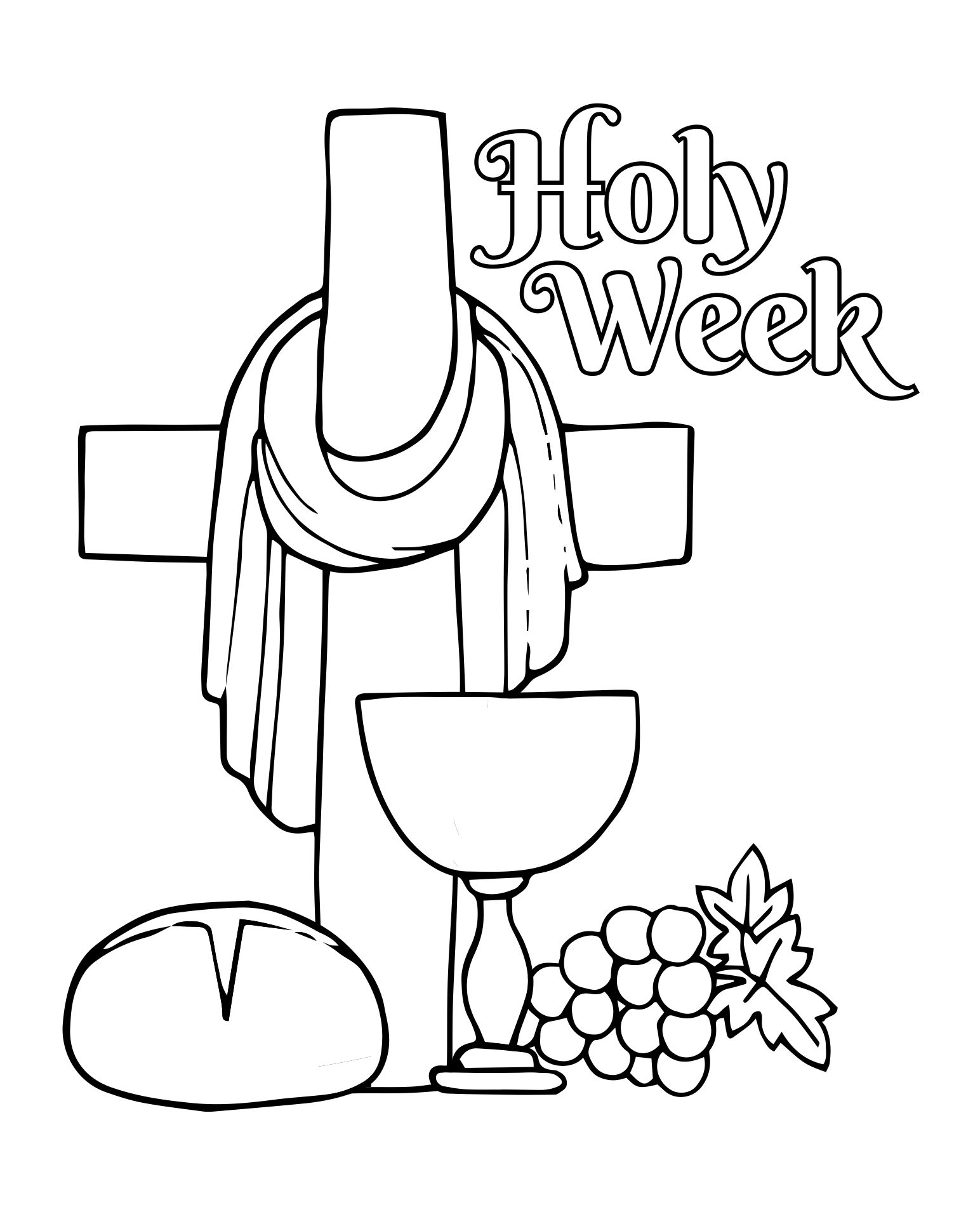 Printable Holy Week Coloring Pages