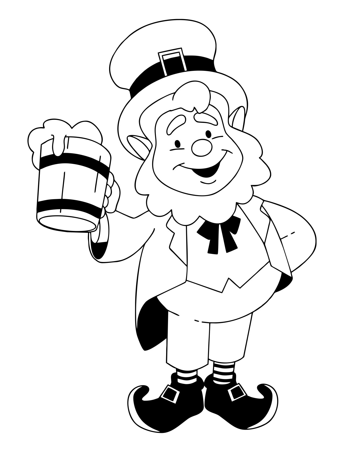 Printable Leprechaun Coloring Pages For Kids