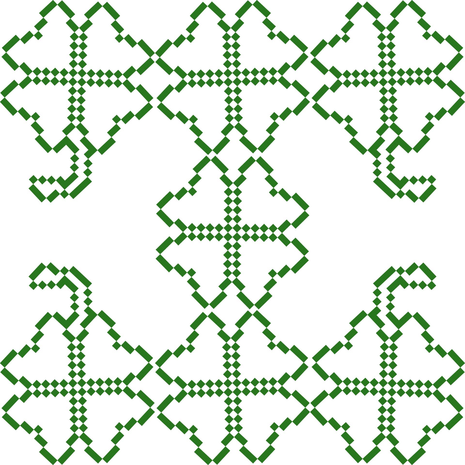 Printable Little Shamrock Cross Stitch Pattern