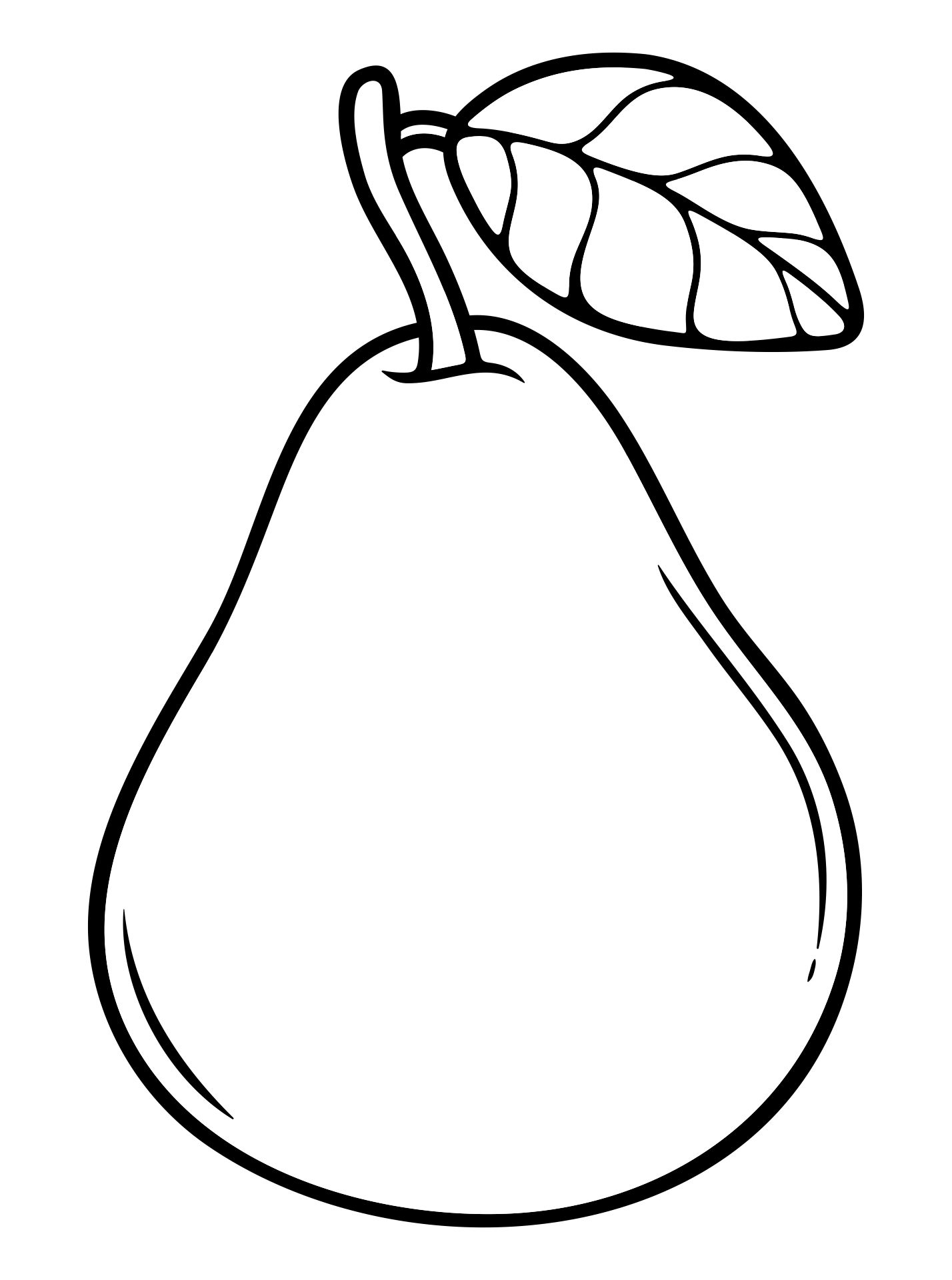 Printable Pear Coloring Pages