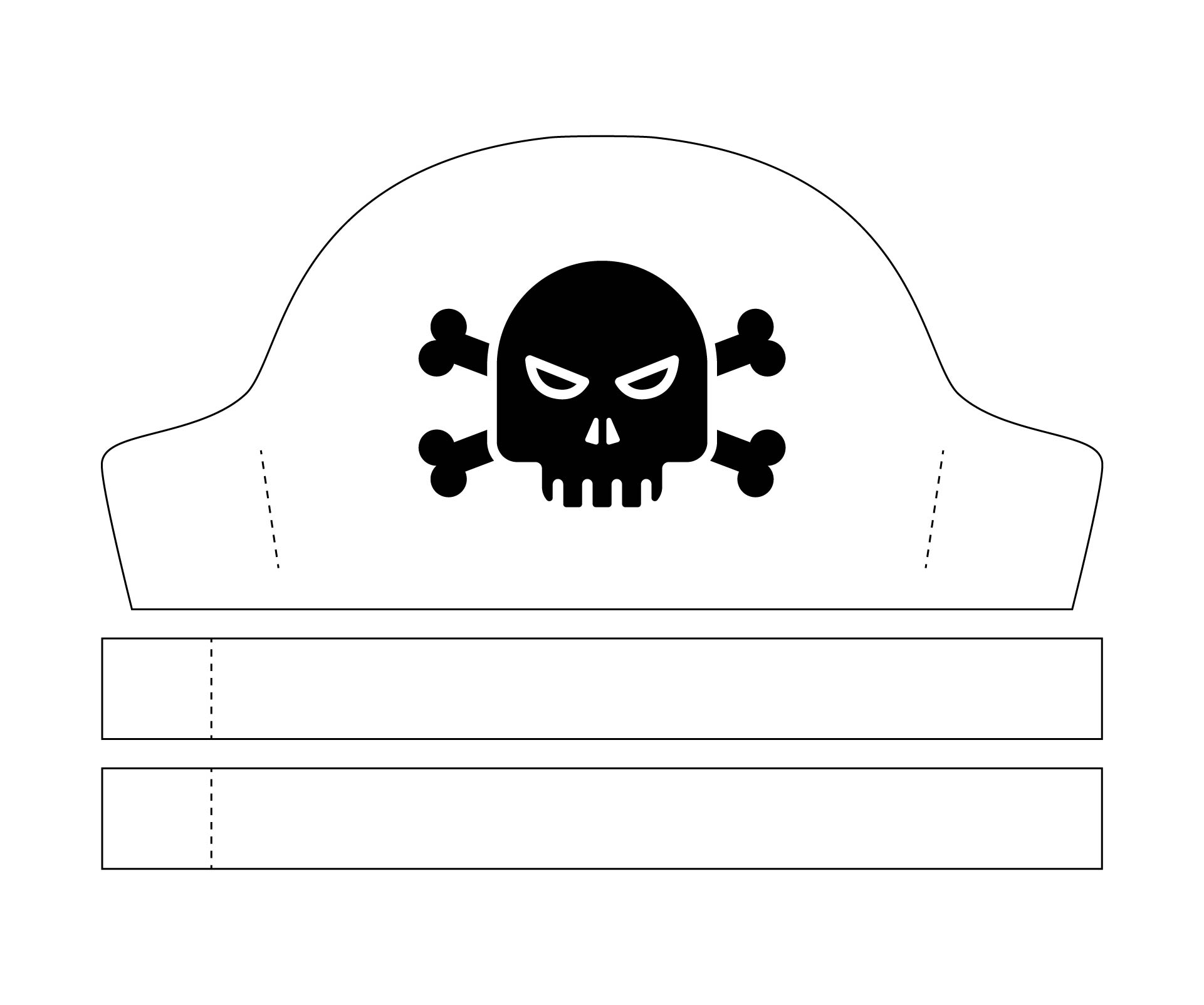 Printable Pirate Hat Cut Out