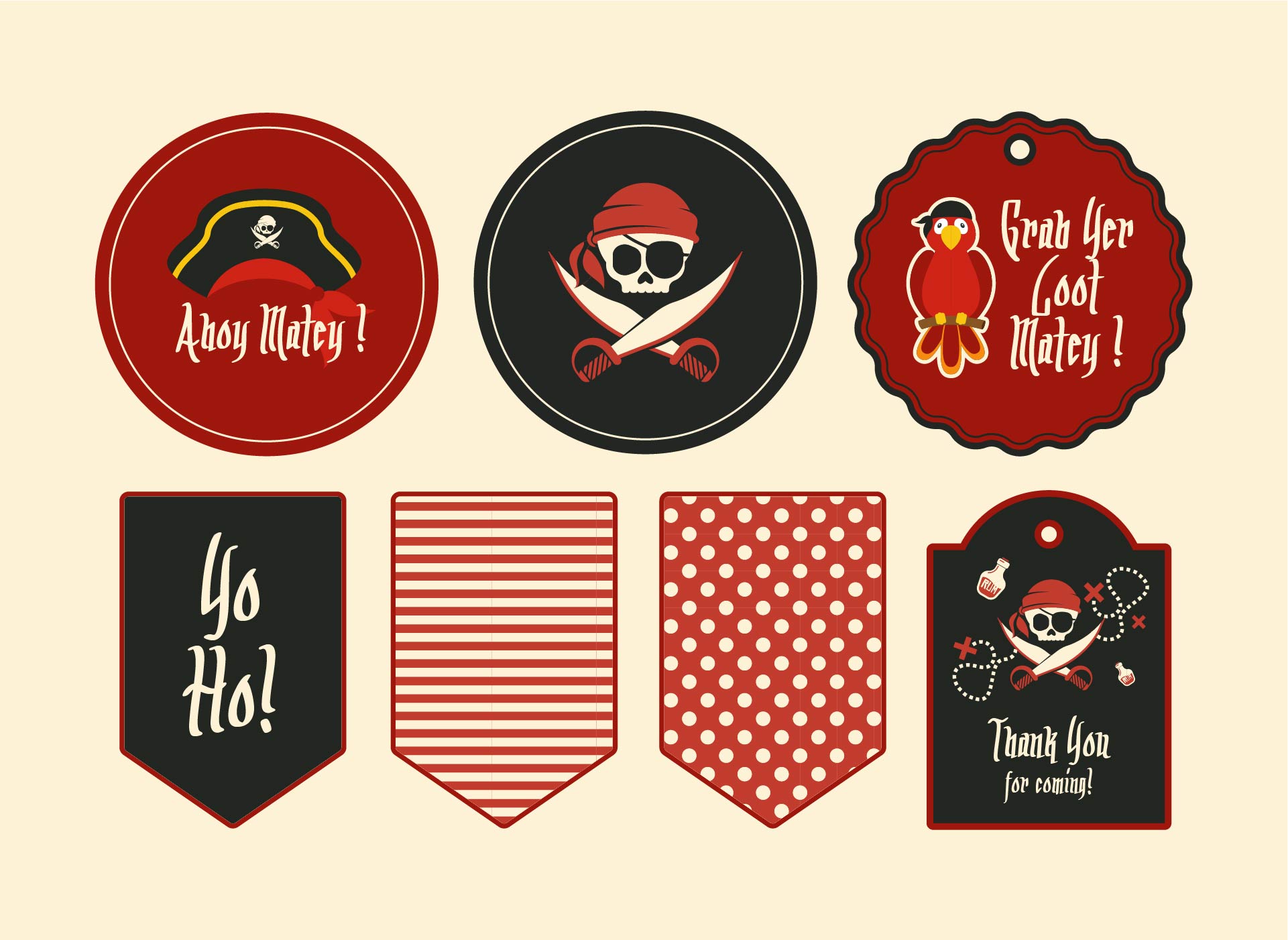 Printable Pirate Party Favors